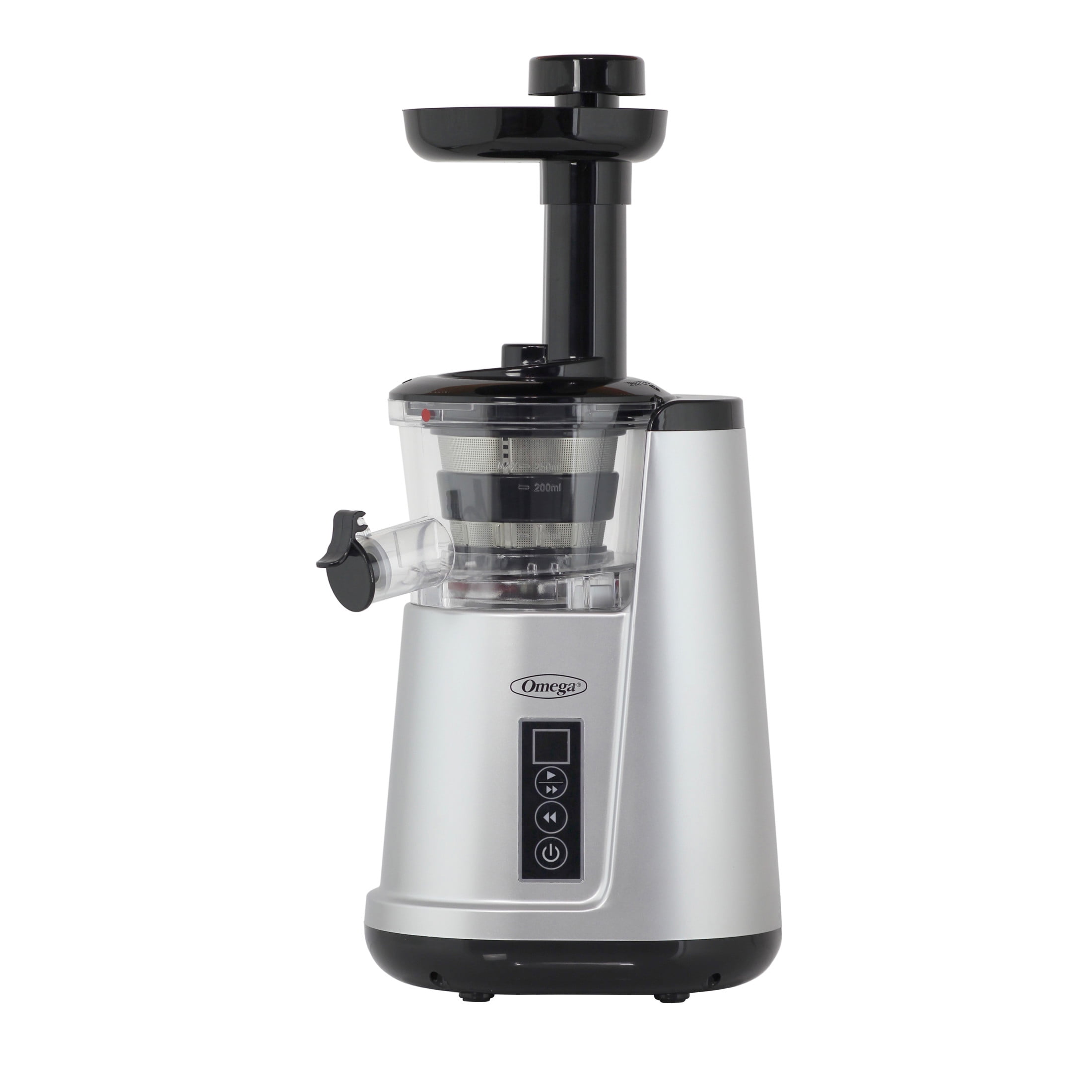 Omega Cold Press 365 Compact Masticating Vertical Juicer, 120W Low-Speed 3-Stage Auger, in Silver (JC3000SV13)