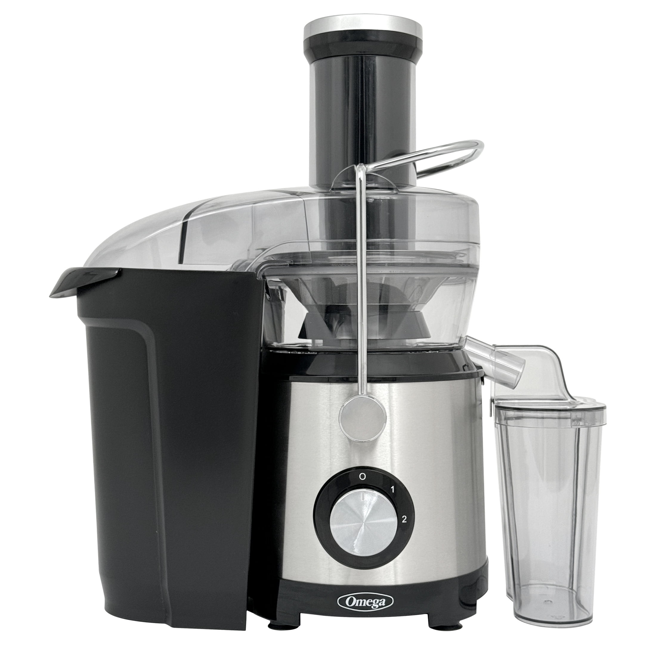 Omega High Speed Juicer with Large Chute, in Black (OMJCHSLCBK13)