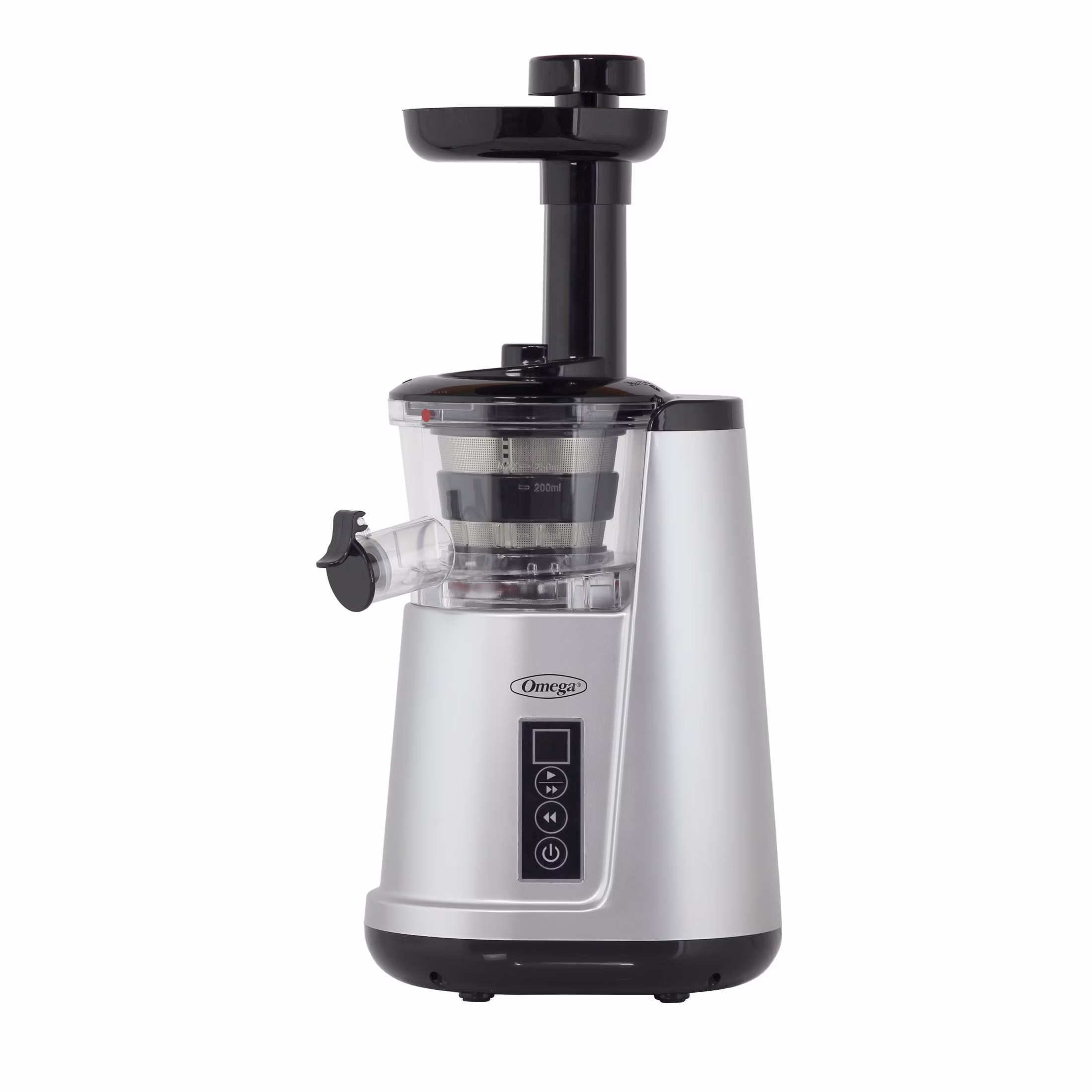 Omega Vertical Cold Press Compact Masticating Juicer, Low-Speed 3-Stage Auger, in Silver (JC3000SV13)