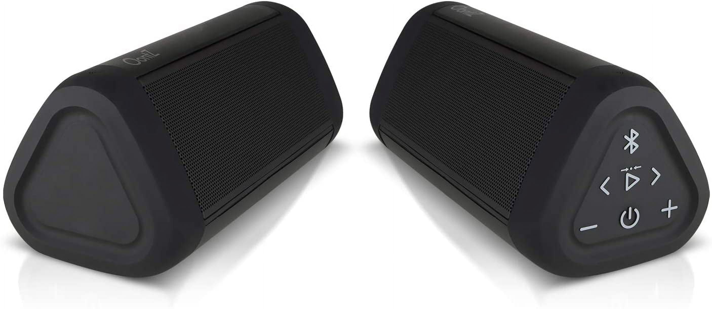 Oontz Angle 3 ULTRA Bluetooth Speaker 2-Pack - Waterproof Speakers, Black