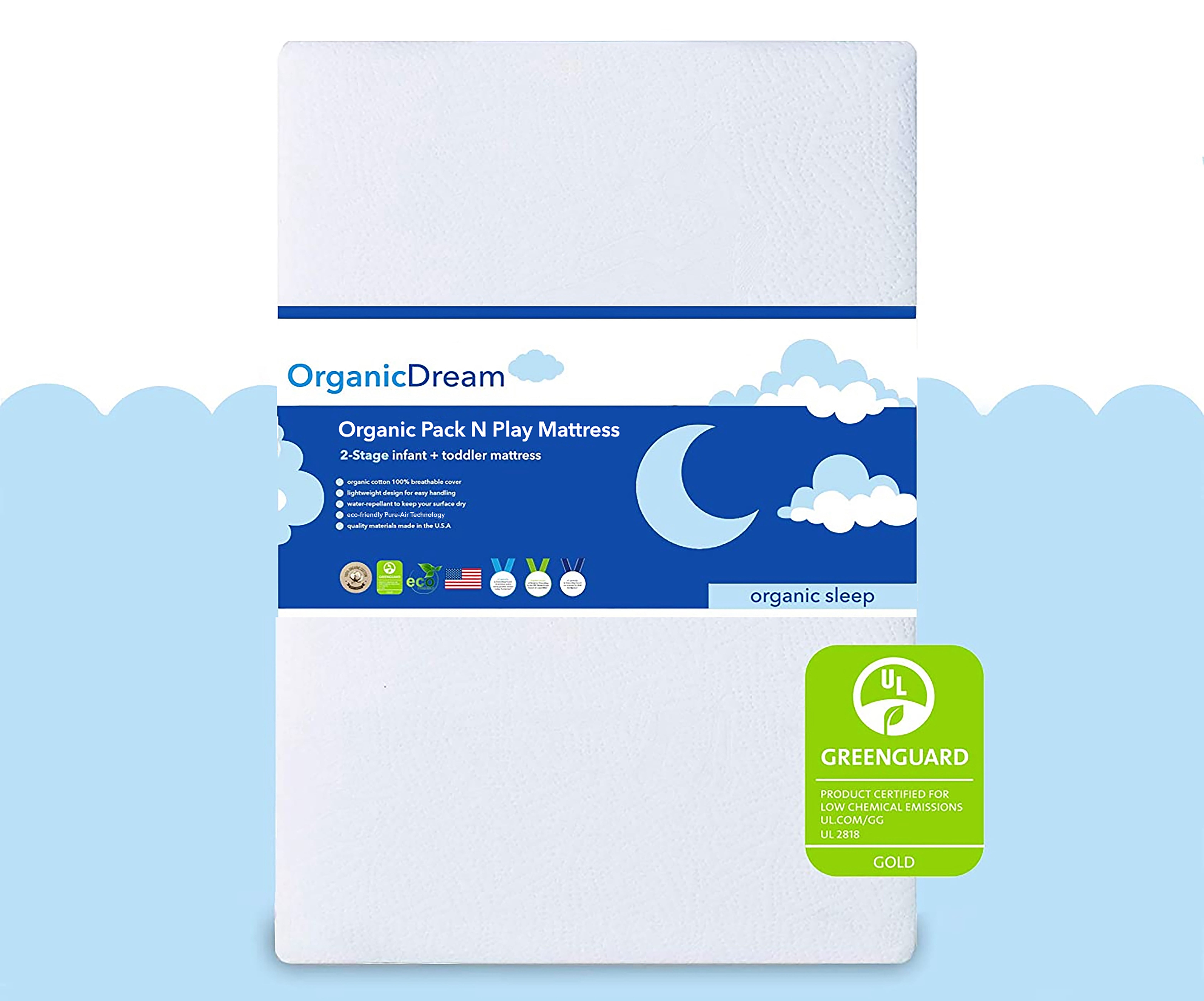 Organic Dream Signature Pack and Play 2-Stage Mattress