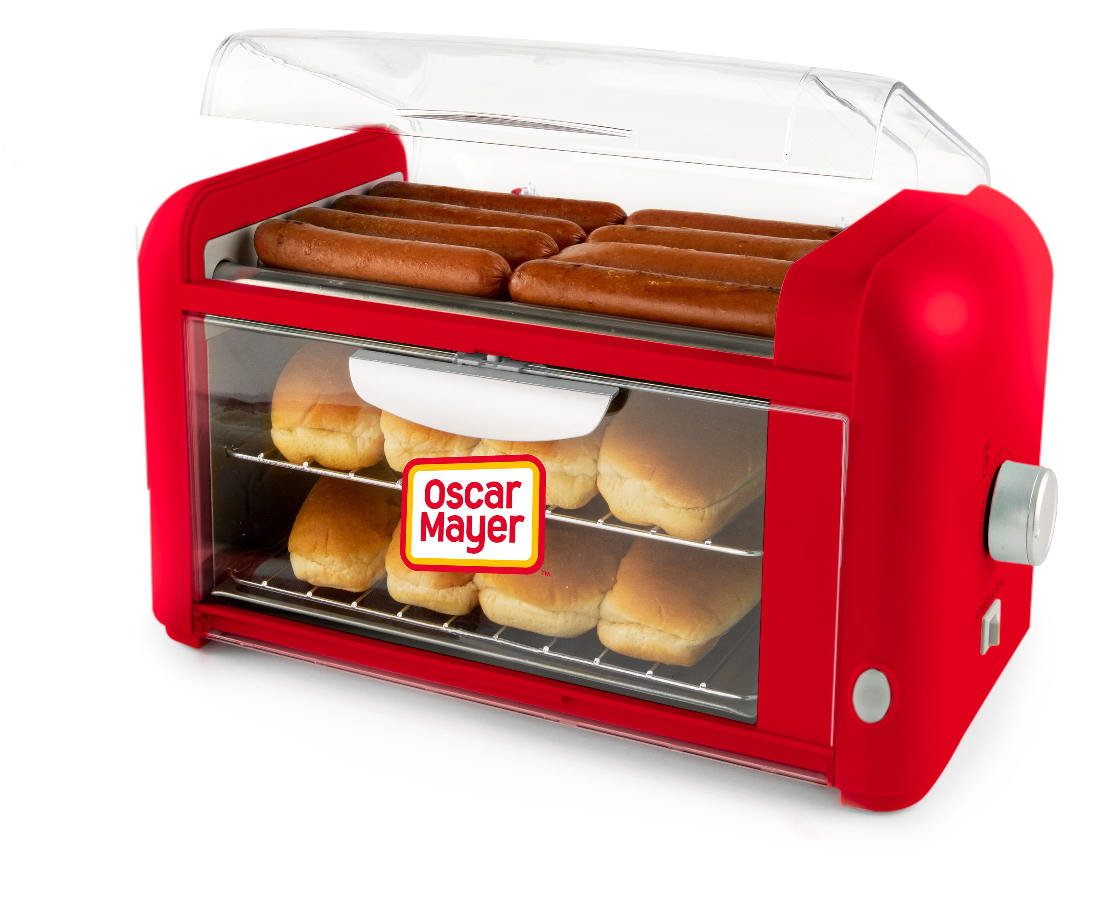 Oscar Mayer Hot Dog Roller and Bun Warmer 8 Hot Dog and Bun Capacity Residential Hot Dog Machine