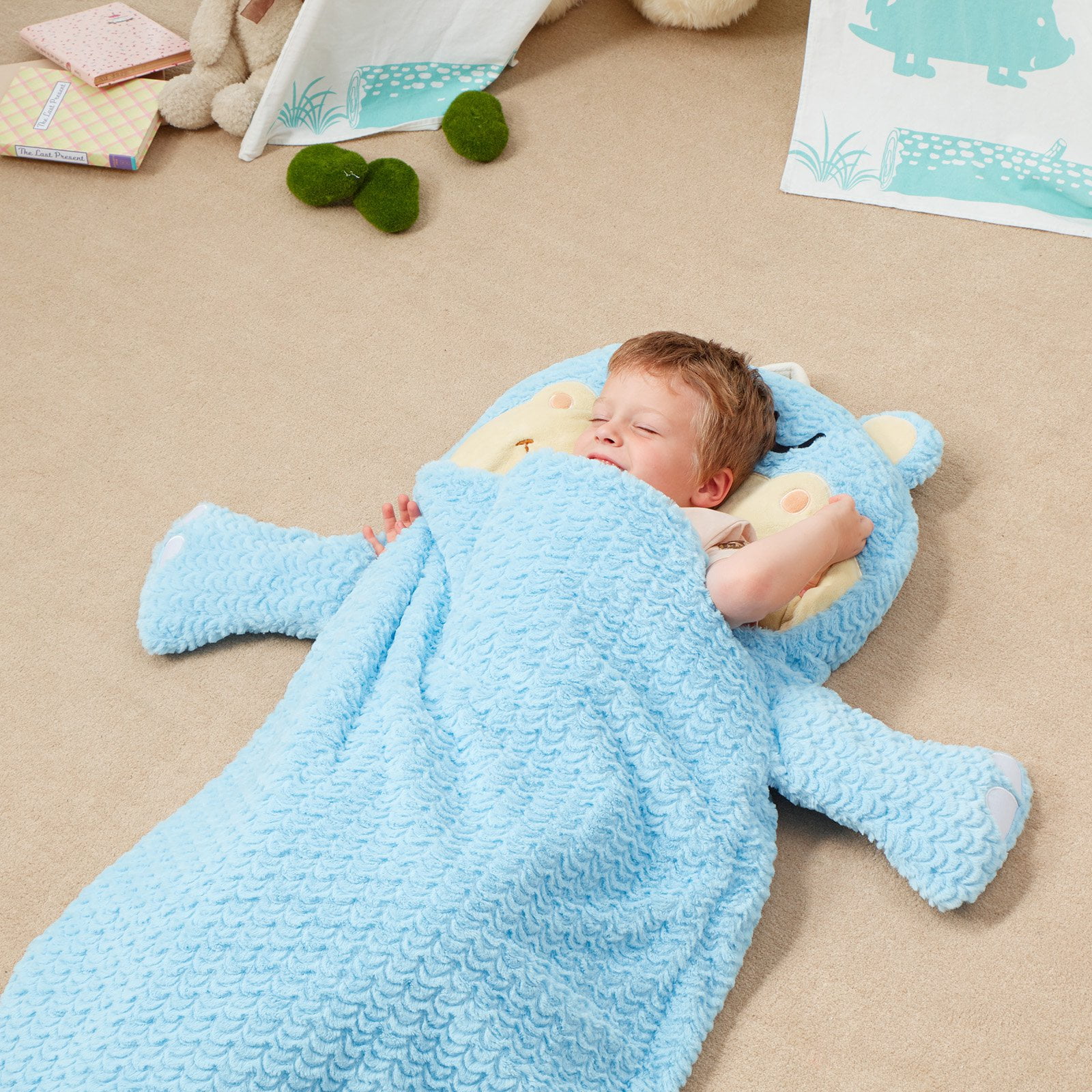 Pajama Party Time Sleeping Bag Hippo