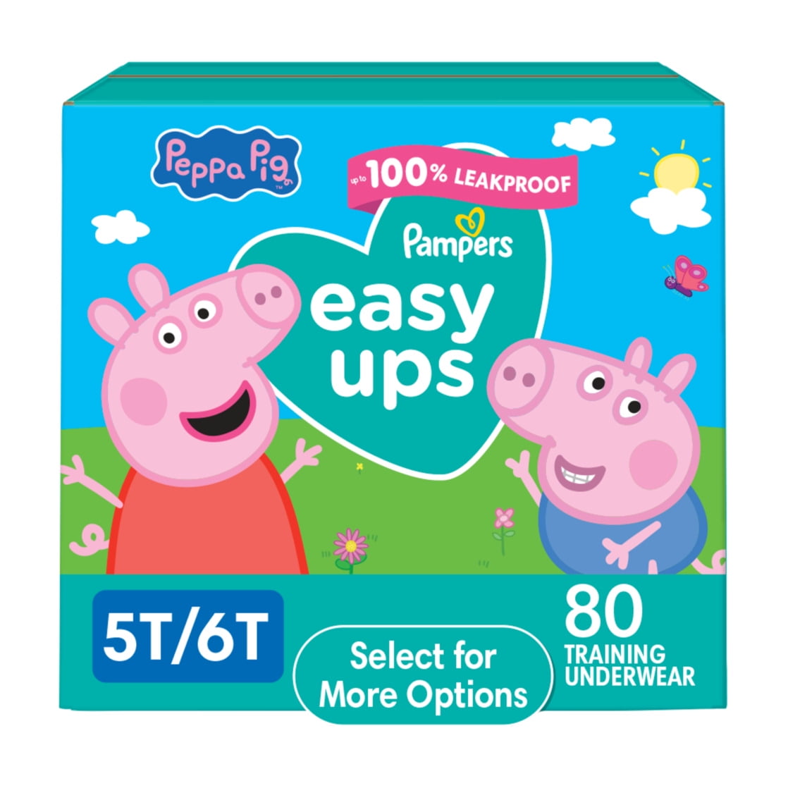 Pampers Easy Ups Toddler Girls Training Pants My Little Pony, 5T-6T, 80 Ct (Select for More Options)