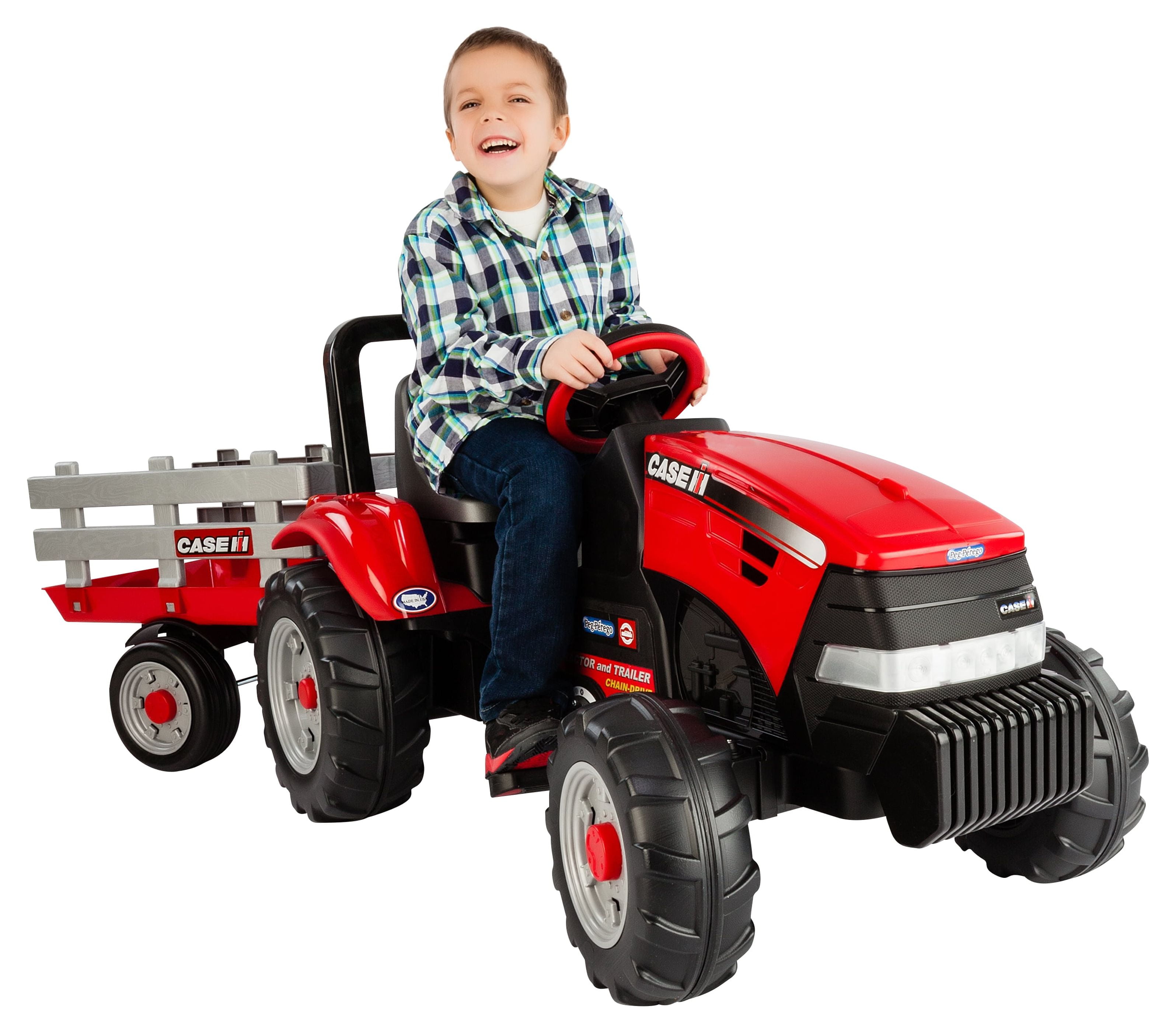 Peg Perego Case IH Tractor and Trailer Pedal Ride-On