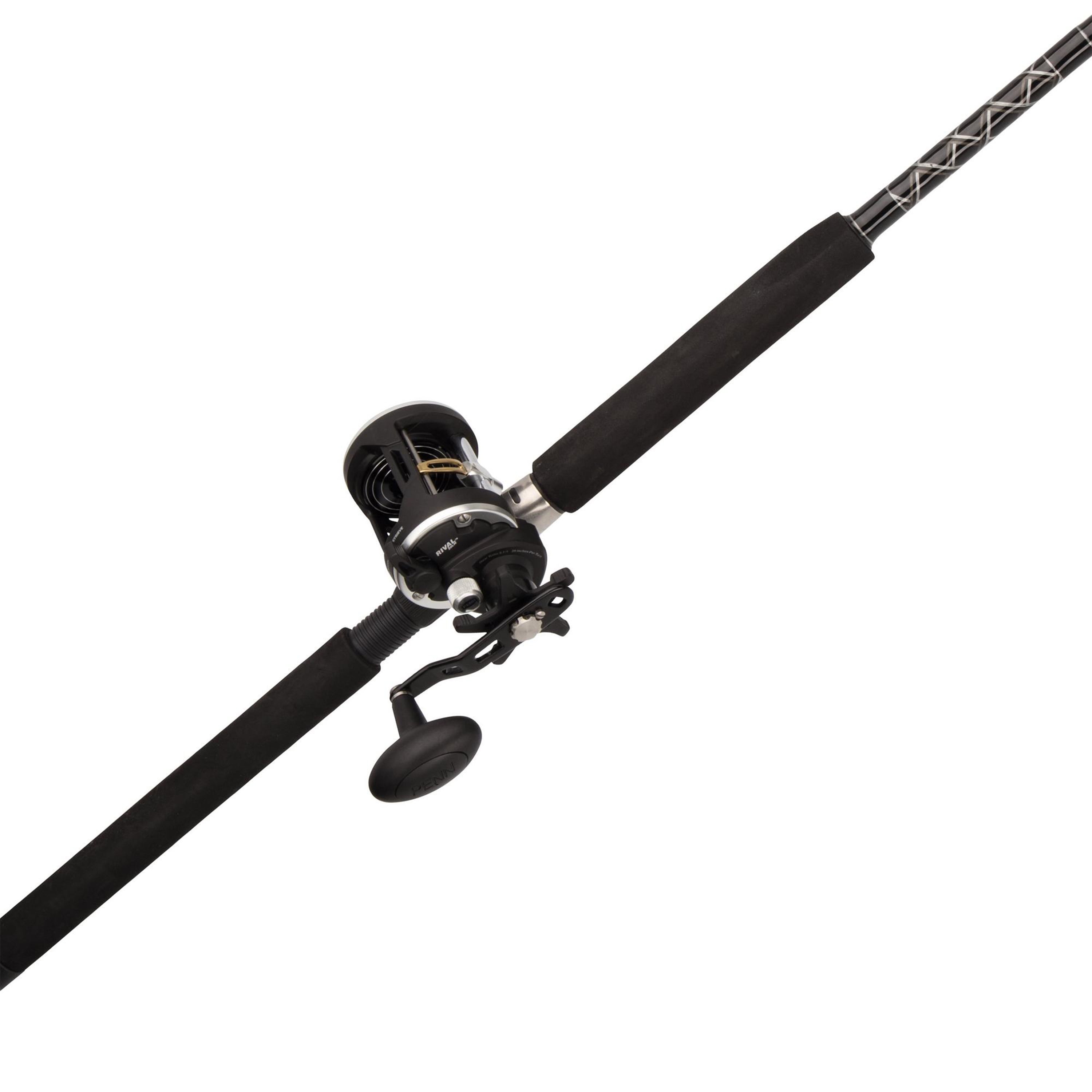 PENN Rival™ Level Wind Combo, 6'6" Medium Heavy Fishing Rod, 20 Size Reel