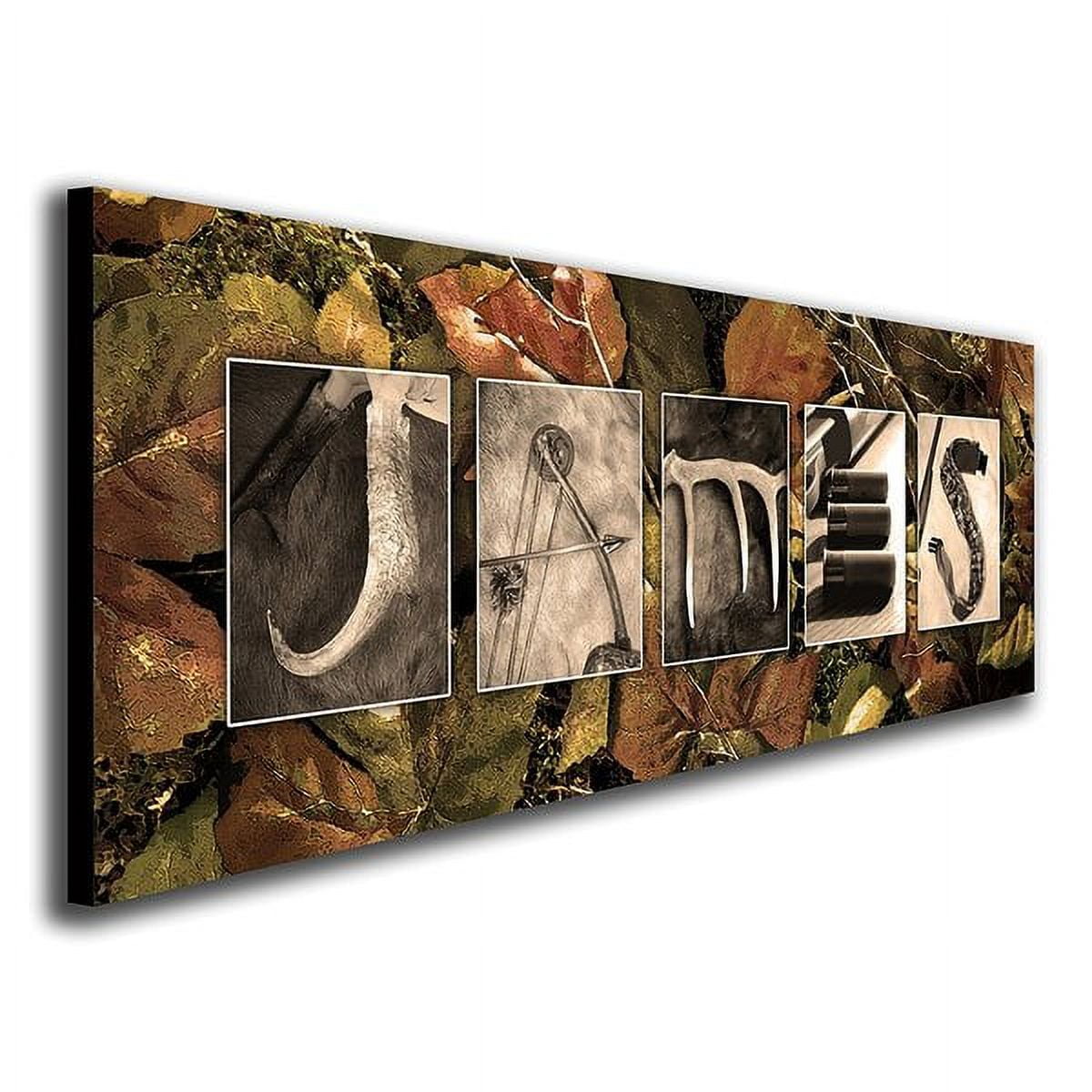 Personalized Hunting Canvas Wall Art, Live Preview, Choose Each Photo, Multiple Options