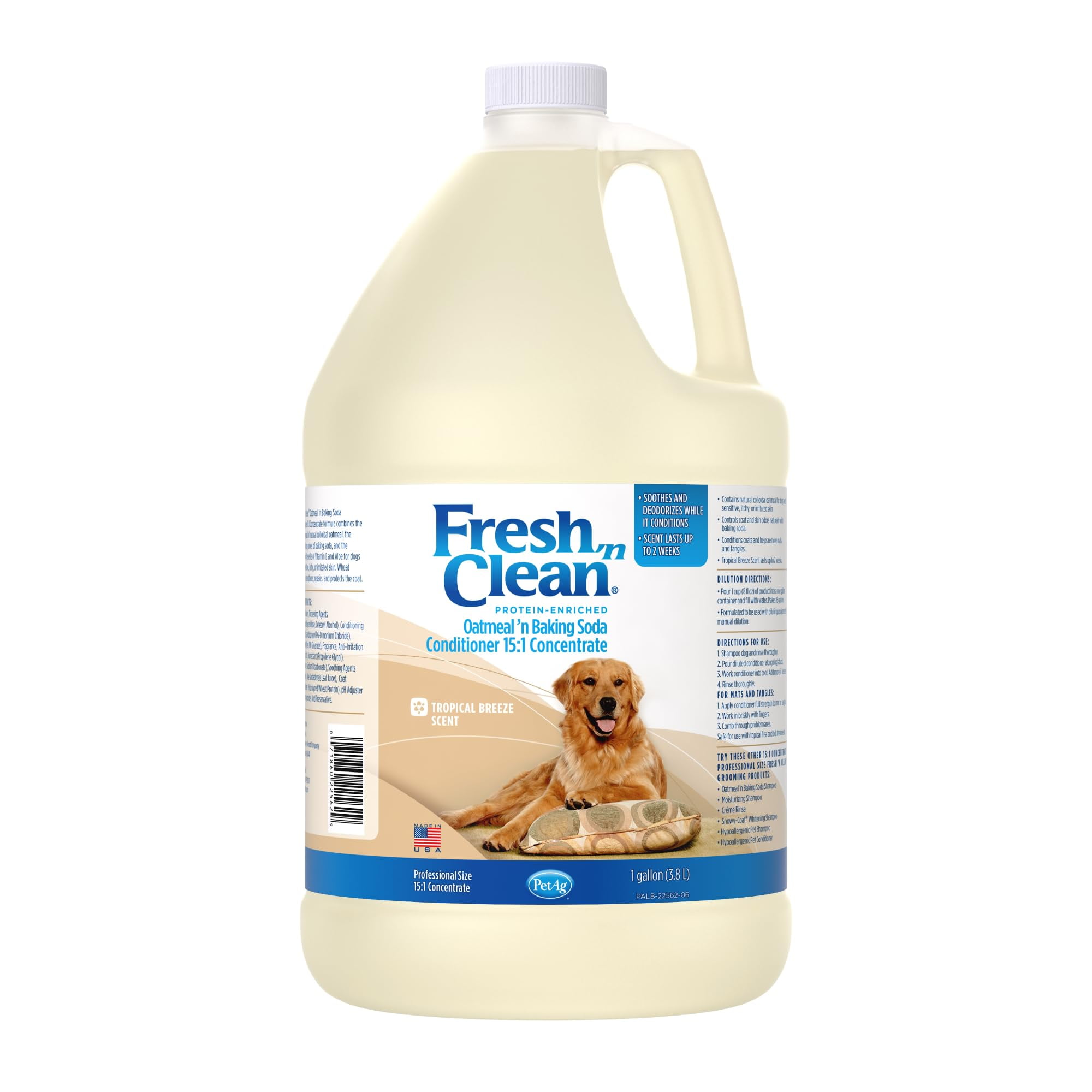 Pet-Ag Fresh ’n Clean Oatmeal ’n Baking Soda Conditioner (15:1) - 1 Gallon