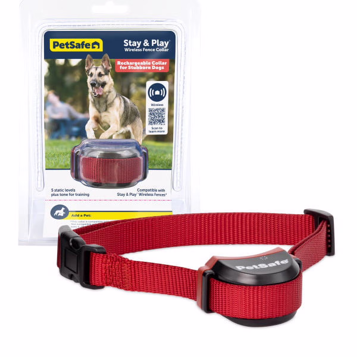 PetSafe Stubborn Dog Stay & Play Wireless Pet Fence Receiver Collar, Tone and Static Correction