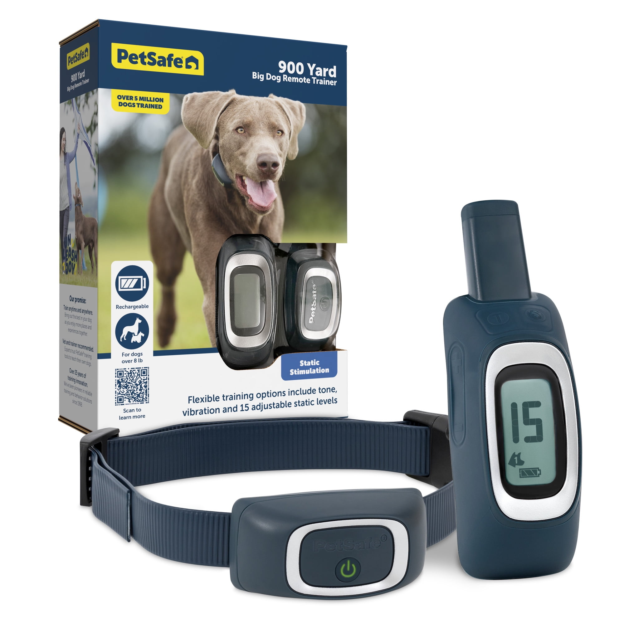 PetSafe 900 Yard Remote Outdoor Adventure Trainer for Dogs Waterproof, Rechargeable Dog Training Collar