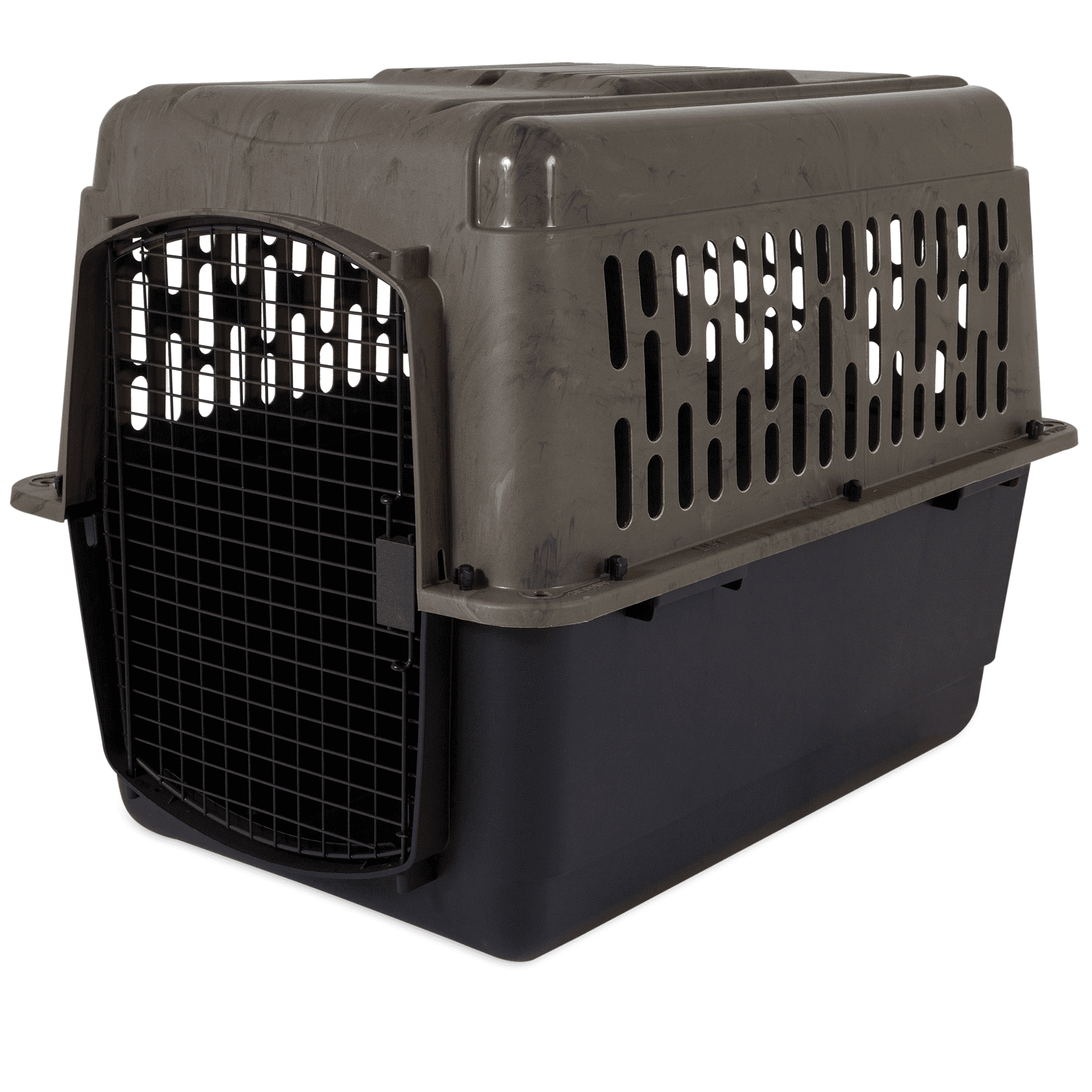 Petmate Ruffmaxx Dog Kennel Plastic 360° Ventilated Travel Pet Carrier, Large 36" Dog Crate for Dogs 50-70 lb, Camouflage
