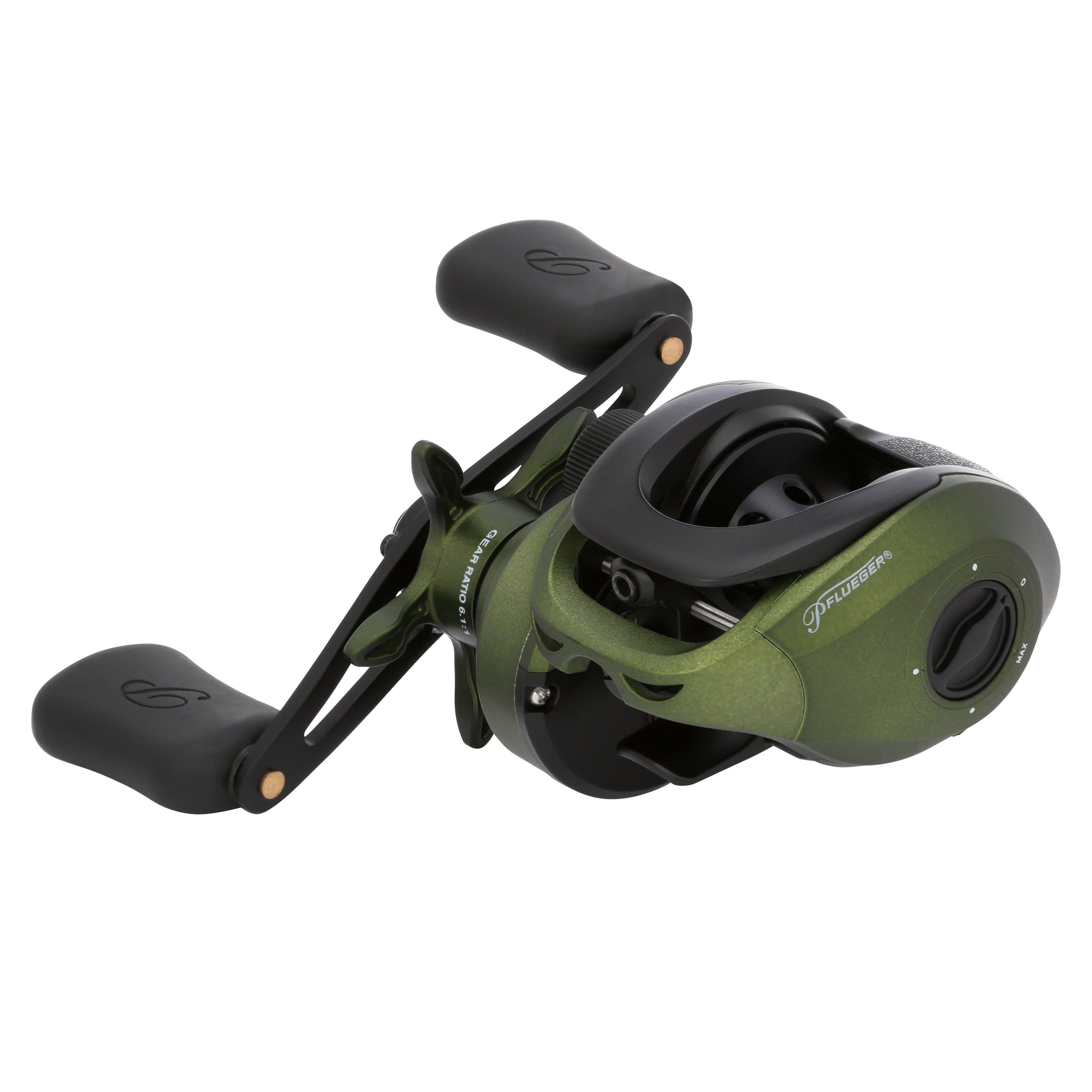 Pflueger Monarch Low Profile Baitcast Fishing Reel, Right-Handed
