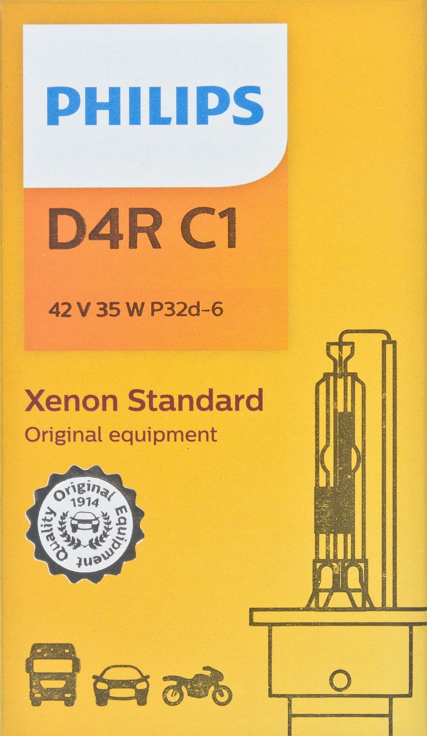 Philips D4RC1 Xenon HID Bulb