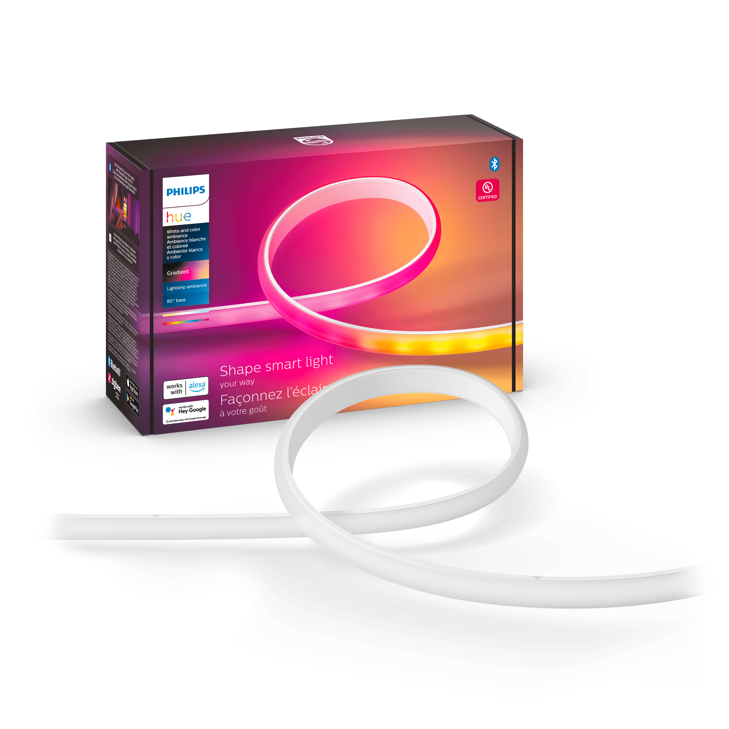 Philips Hue 80" Indoor Gradient LED Lightstrip, White