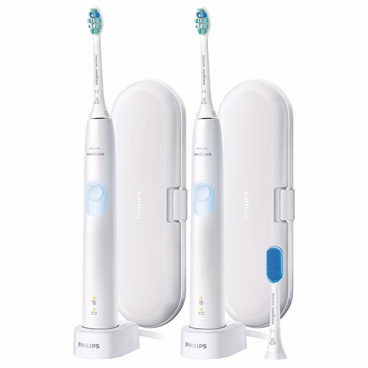 Philips Sonicare ProtectiveClean 4300 Rechargeable Toothbrush (2 Pack)