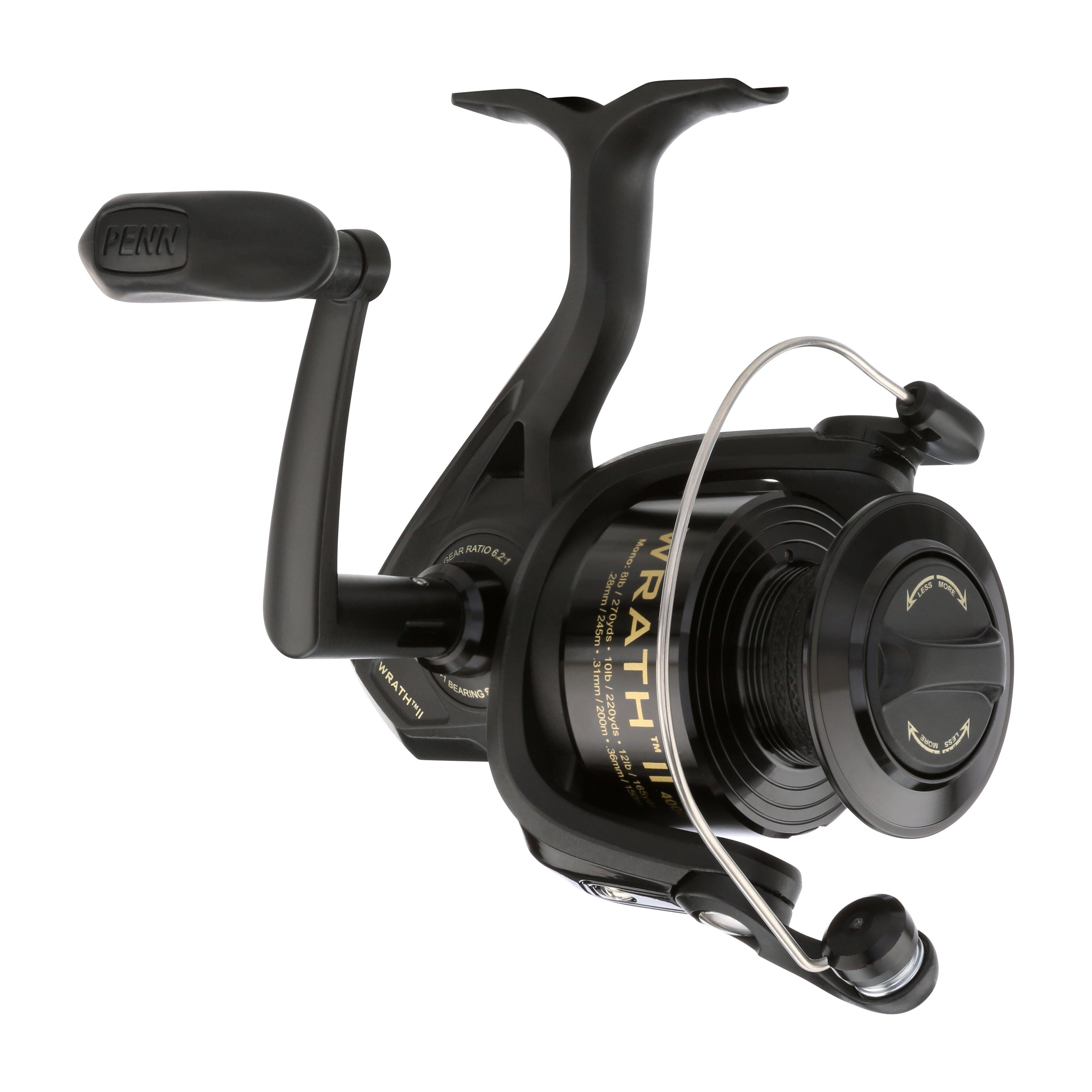PENN Wrath II Spinning Fishing Reel, 4000 Size Reel