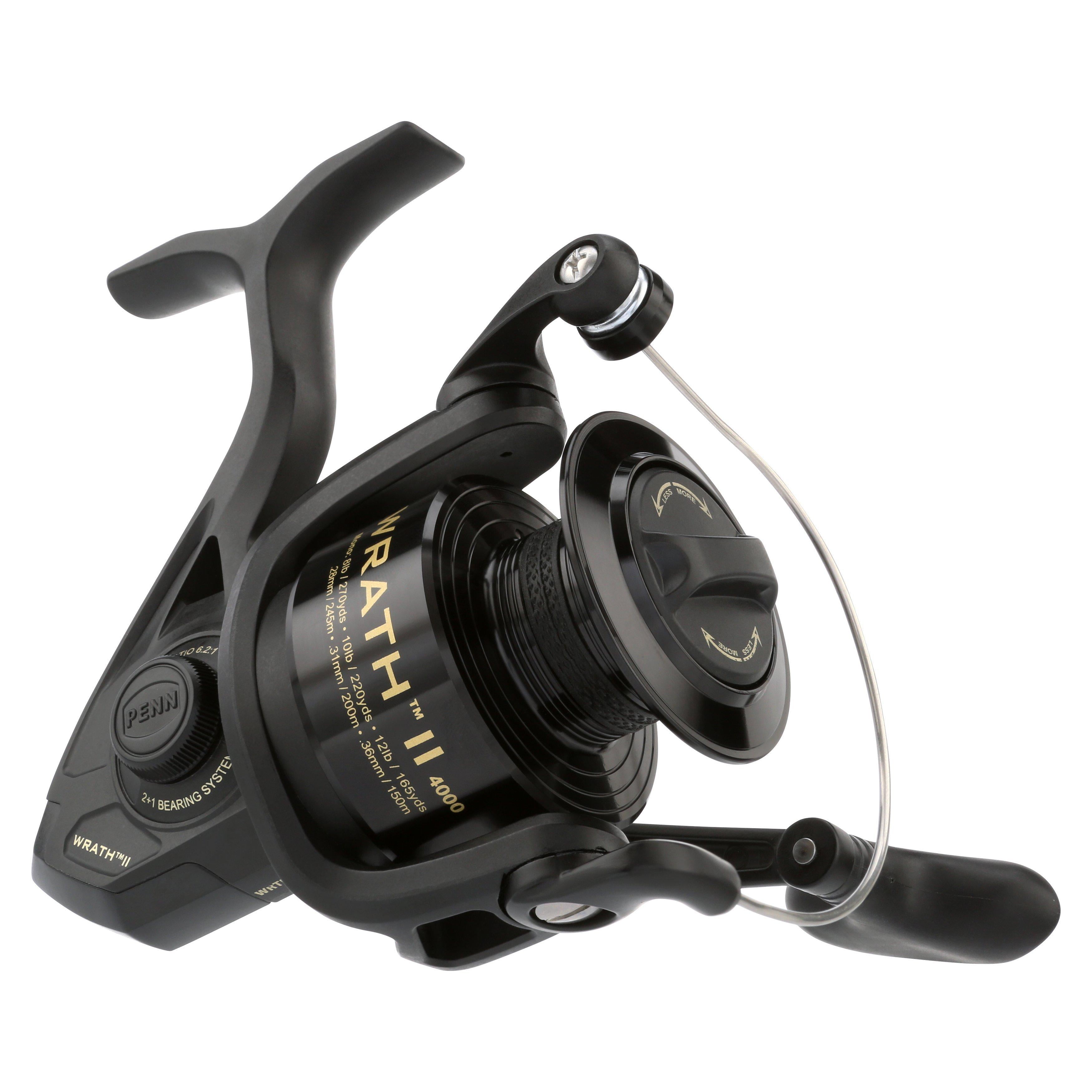 PENN Wrath II Spinning Fishing Reel, 4000 Size Reel