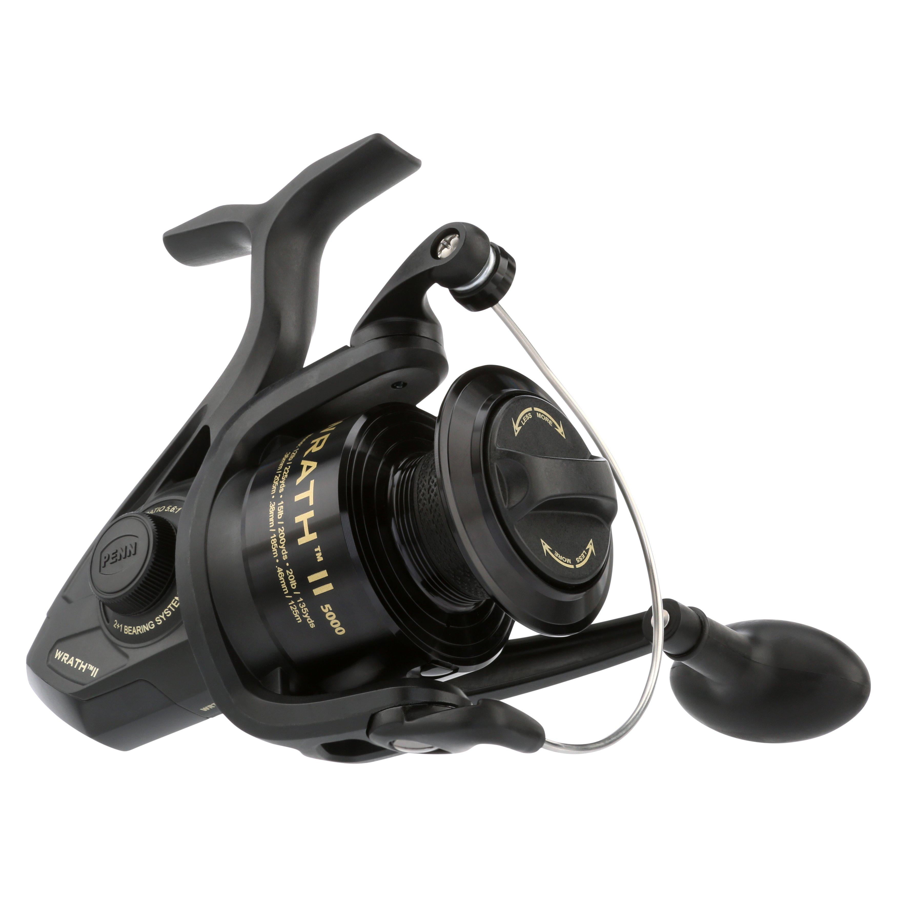 PENN Wrath II Spinning Fishing Reel, 5000 Size Reel