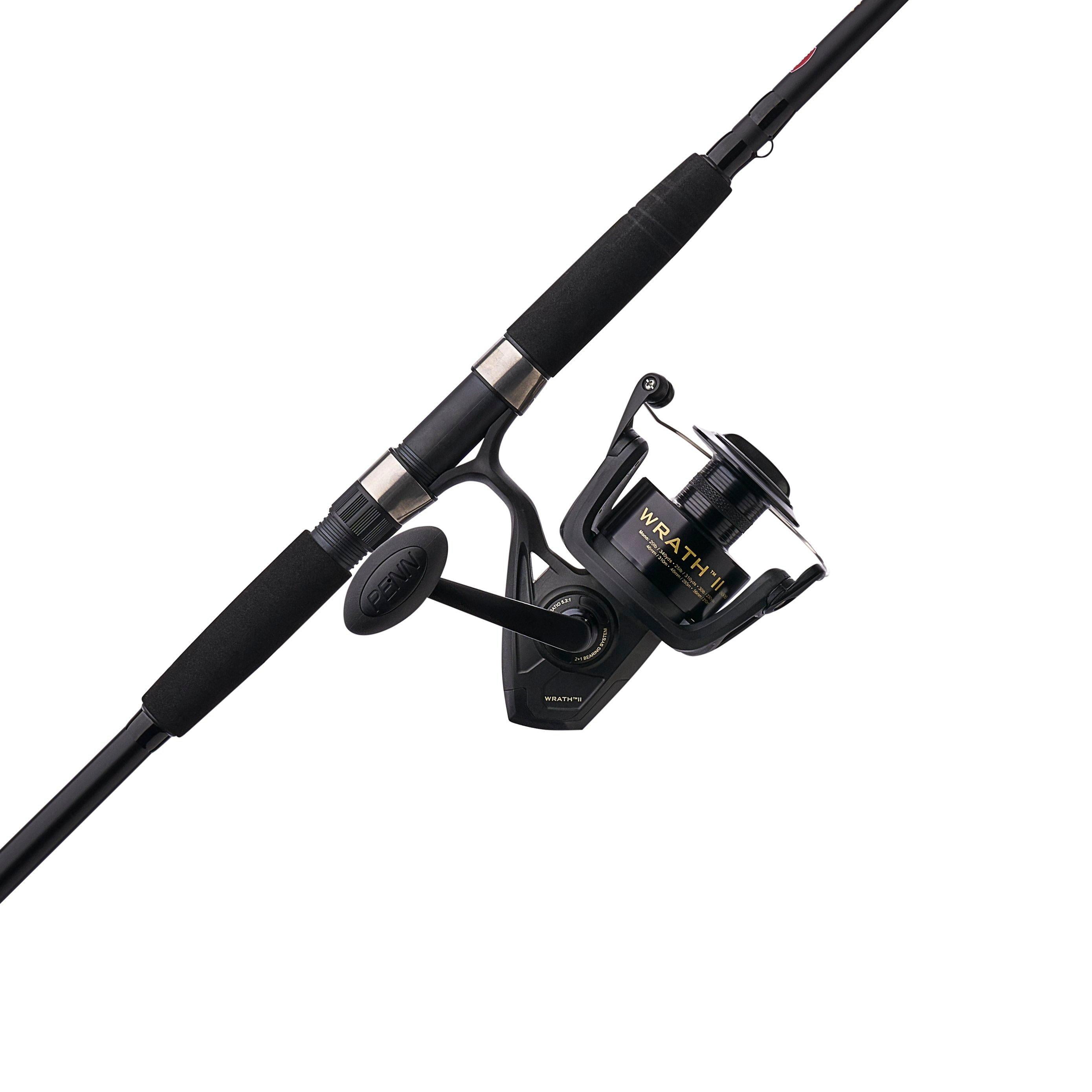 PENN Wrath II Spinning Fishing Combo, 10' Heavy Rod, 8000 Size Reel