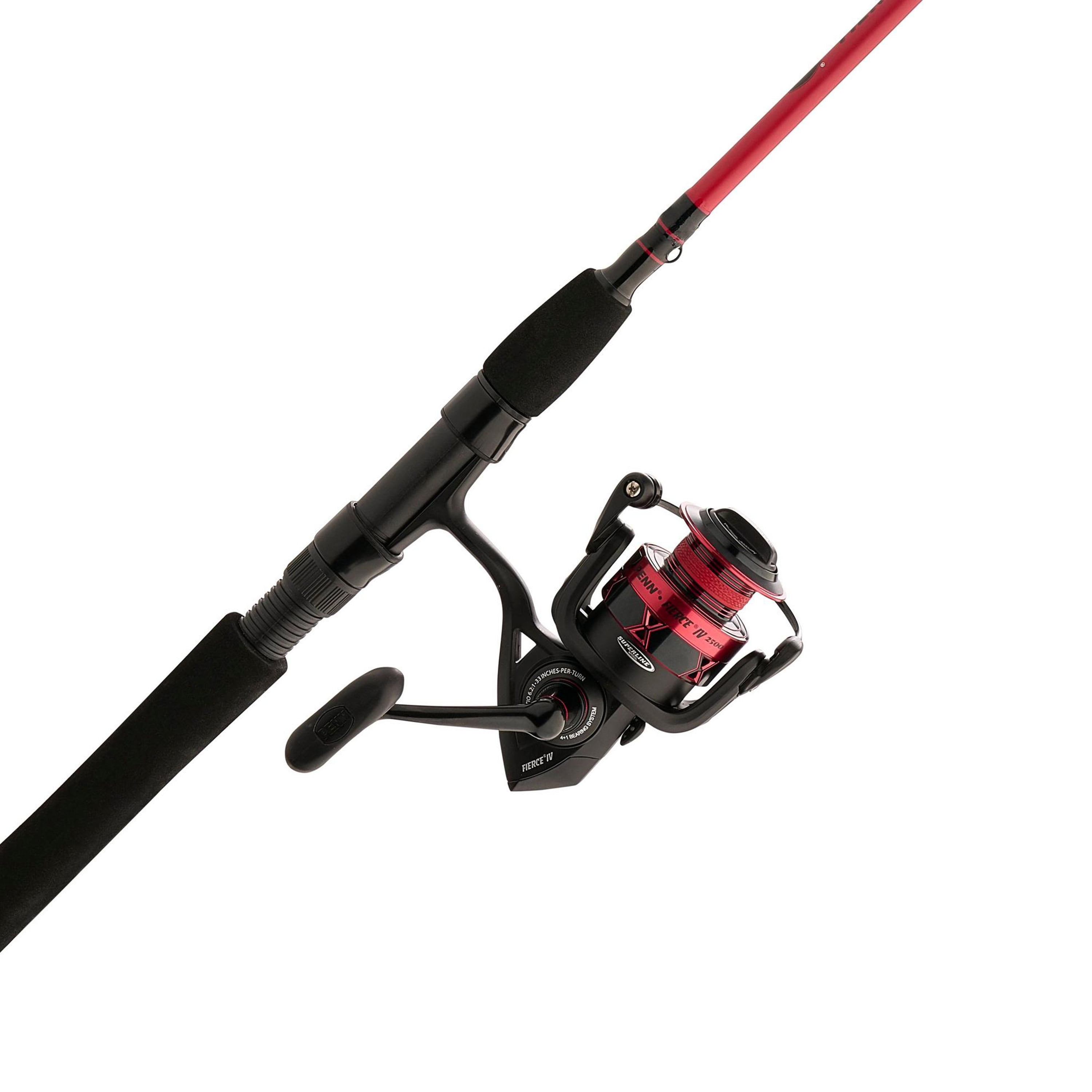 PENN Fierce IV Combo, 7' Medium Light Fishing Rod, 3000 Size Reel