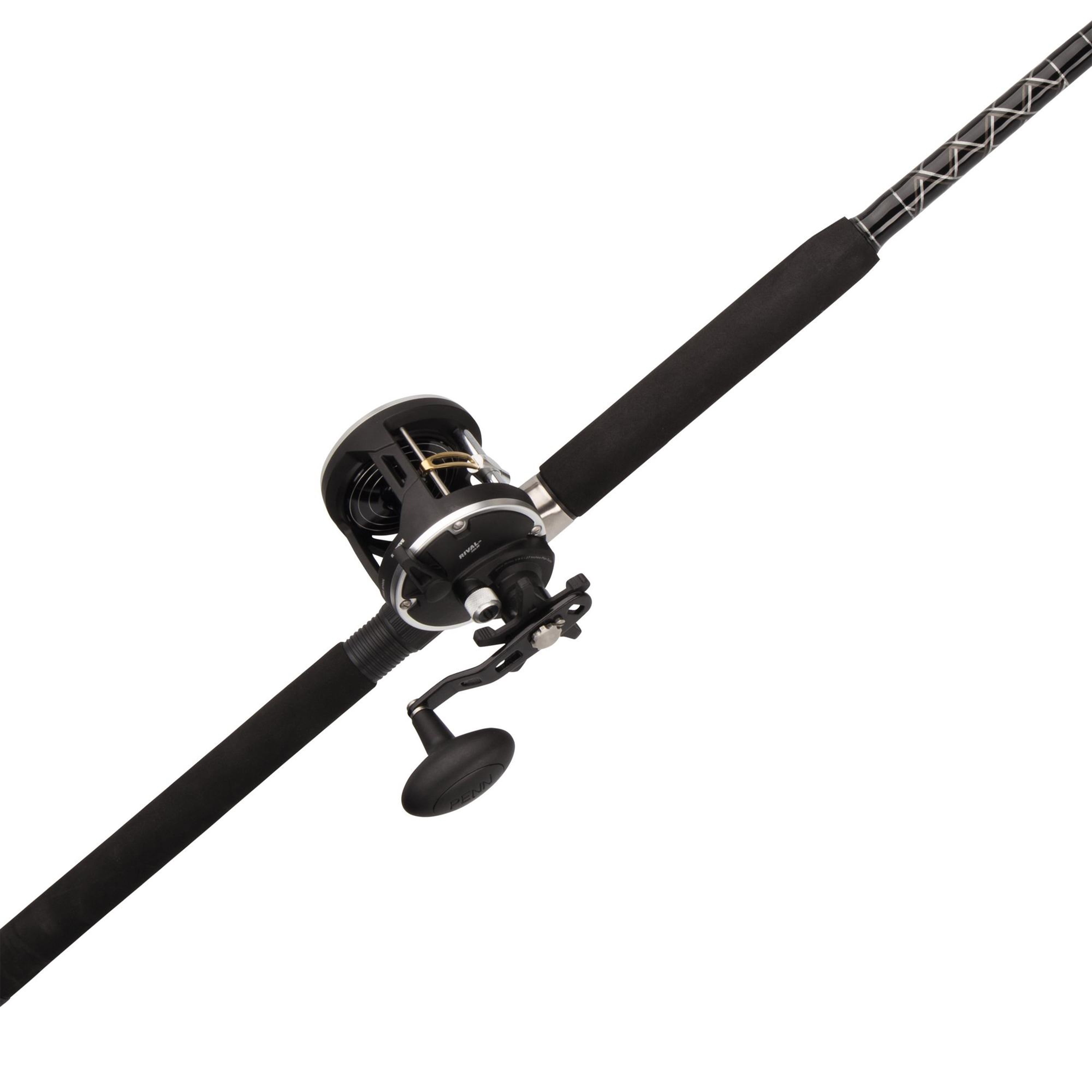 PENN Rival™ Level Wind Combo, 6'6" Medium Heavy Fishing Rod, 30 Size Reel