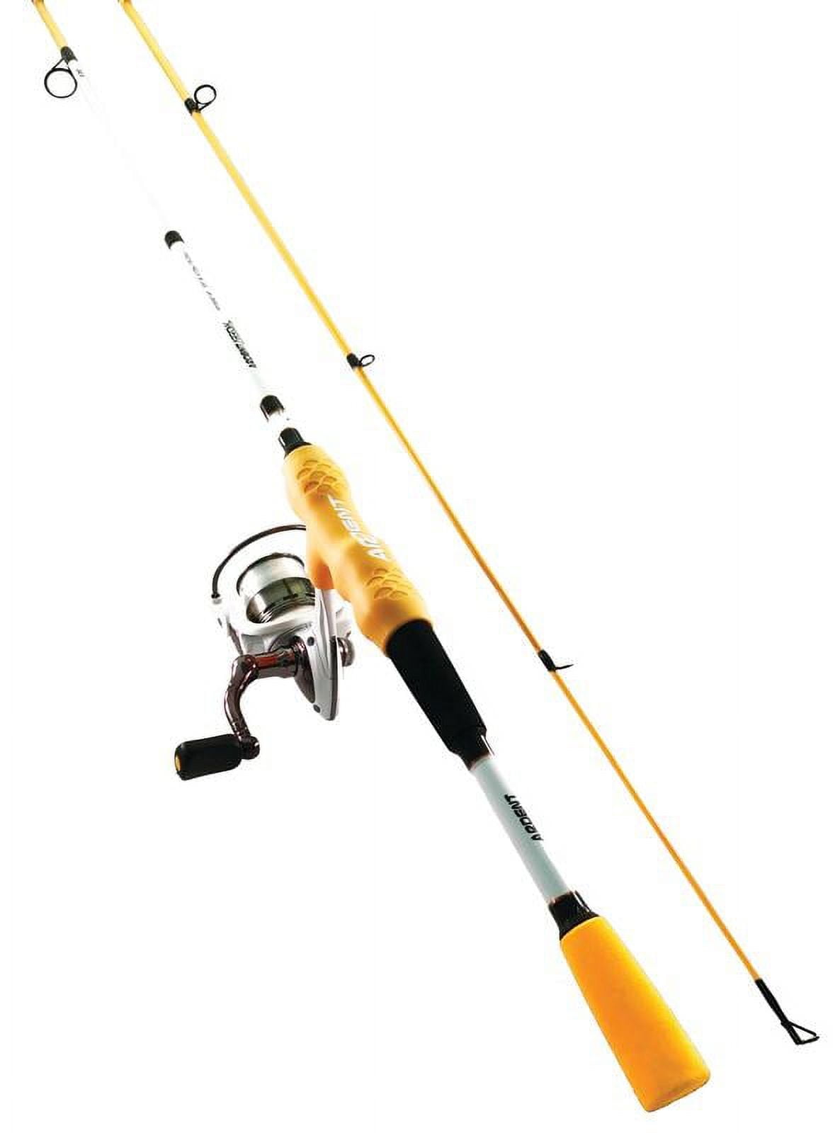 Ardent Primo Comfort Grip Fishing Rod and Reel Combo, Orange, 5.1:1 Gear Ratio and 4+1 Ball Bearings, 2000 Size Reels, Reduce Hand Fatigue and Irritation, Spinning Pole for Freshwater Fish