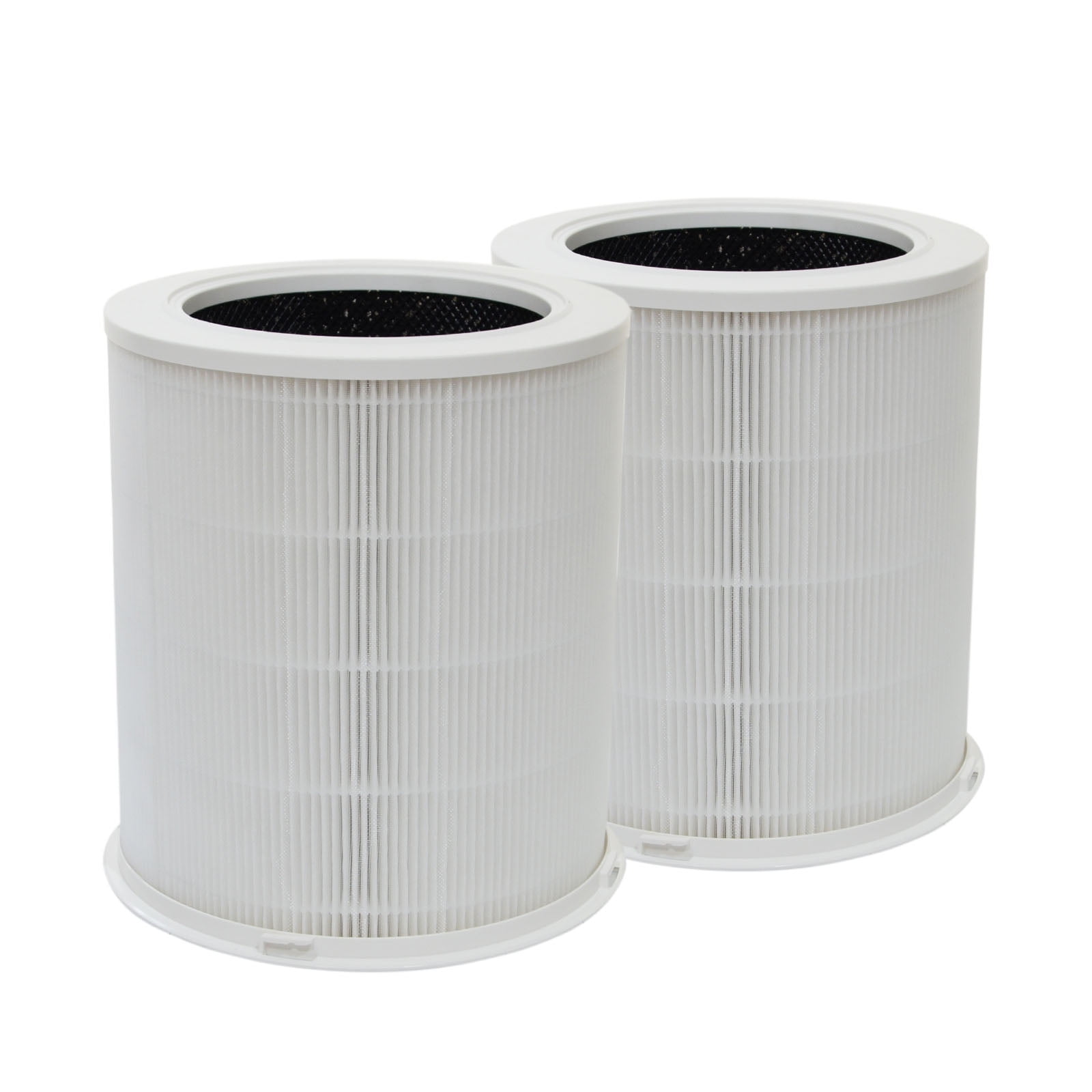 PUREBURG 2-Pack True HEPA Filters Compatible with Dr.J AP401 AP402 Air Purifiers,H13 4-Stage Filtration Activated carbon 2-IN-1 Air Clean Dust VOCs Odor PM2.5 Smoke