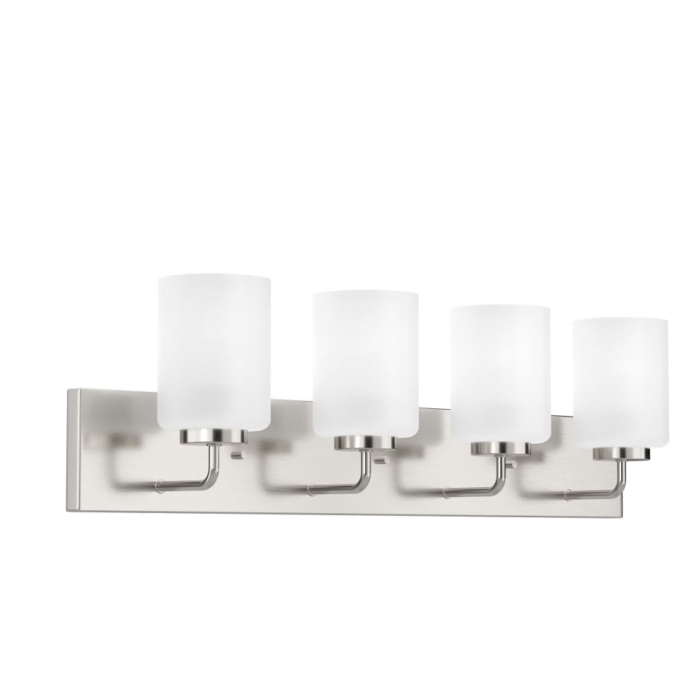 P300330-009-Progress Lighting-Merry - 4 Light Bath Vanity-Brushed Nickel Finish