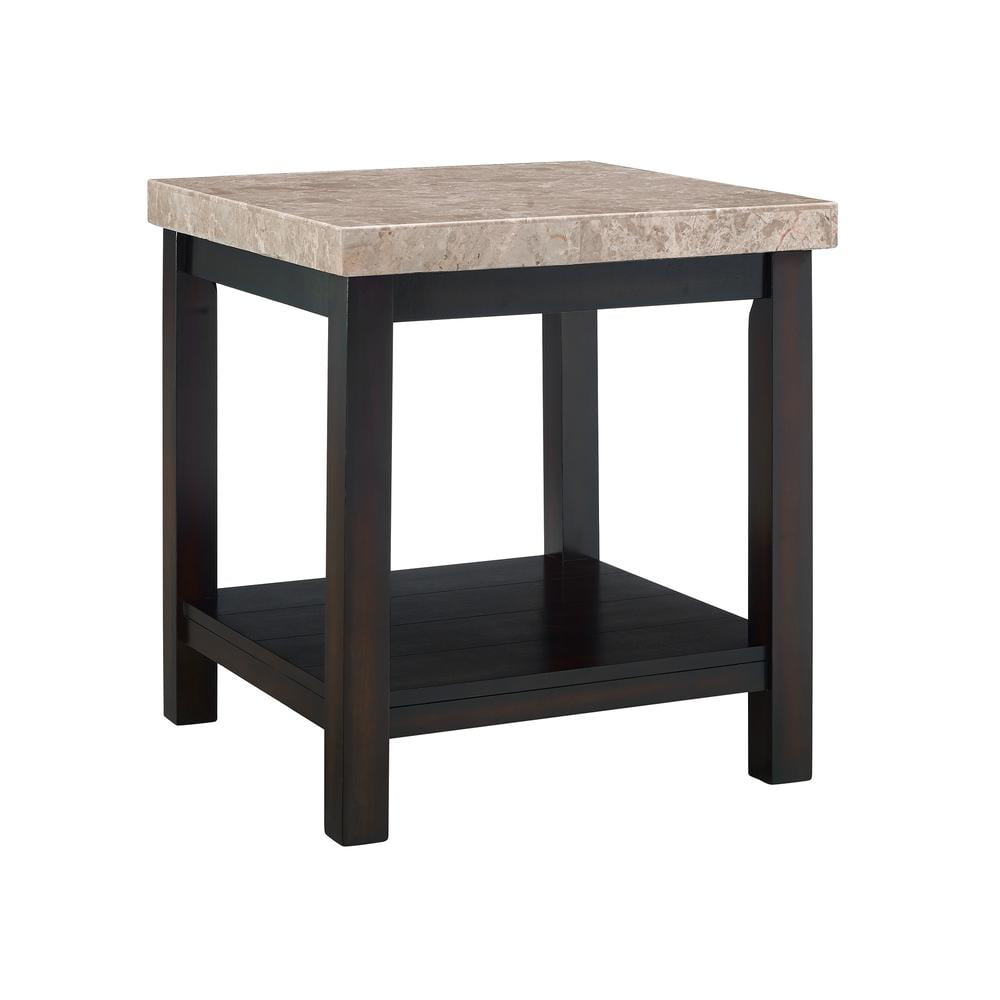 Picket House Furnishings Caleb End Table with Marble Top