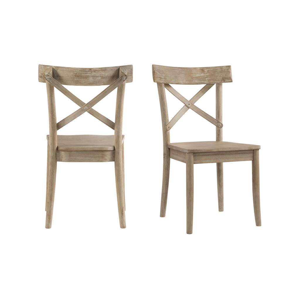 Picket House Furnishings Keaton X-Back Wooden Side Chair Set
