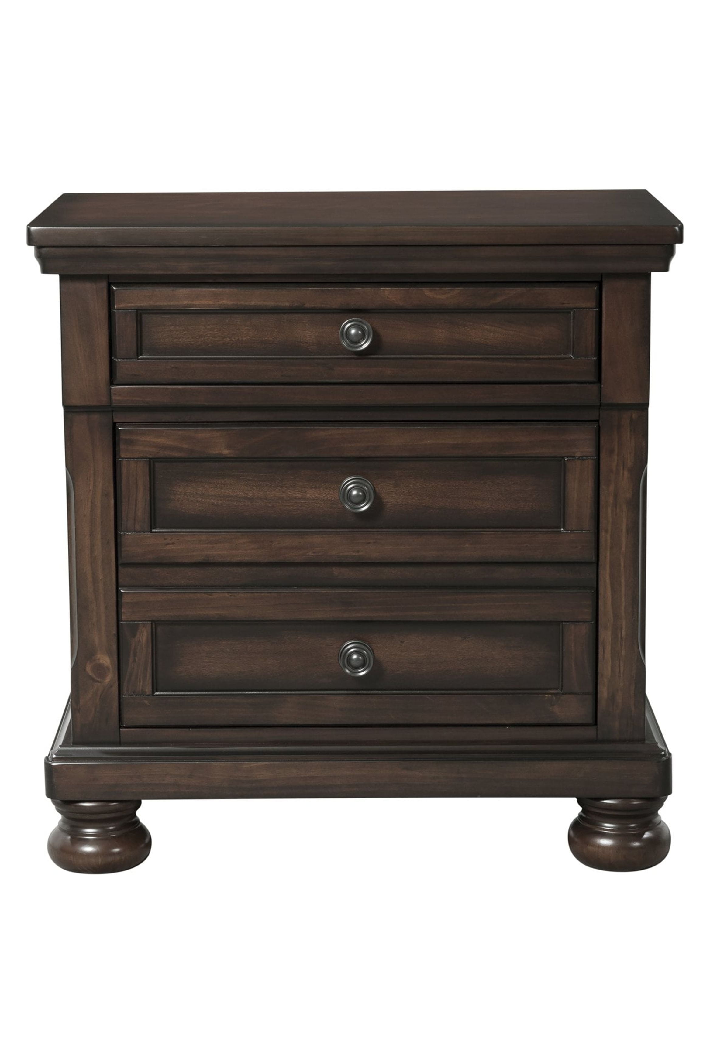 Picket House Furnishings Kingsley Nightstand w/ USB Walnut