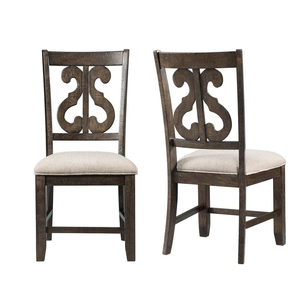 Picket House Furnishings Stanford Dining Chair in Walnut (Set of 2)