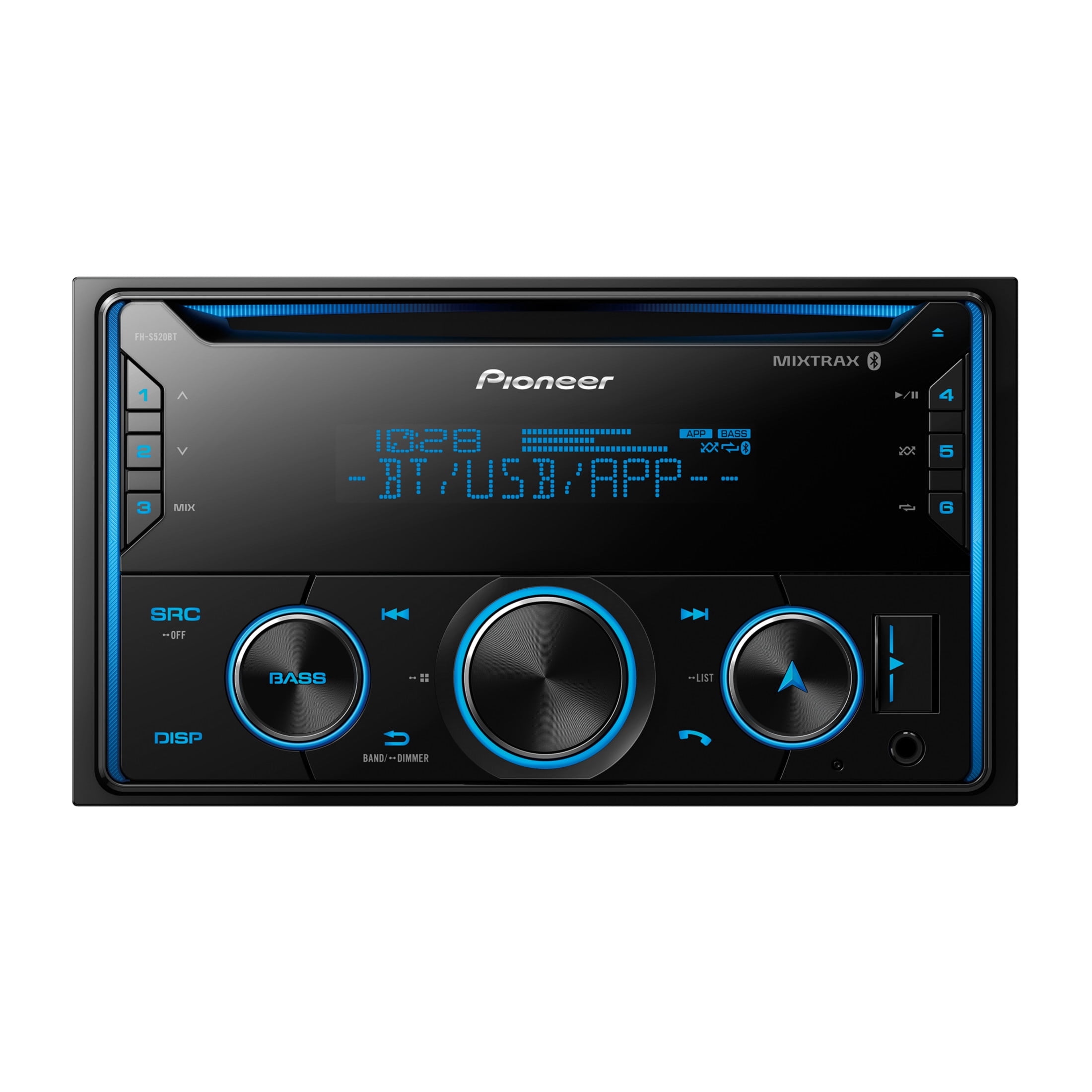 Pioneer FH-S520BT CD Audio Receiver with Enhanced Audio Functions, Pioneer Smart Sync App Compatibil
