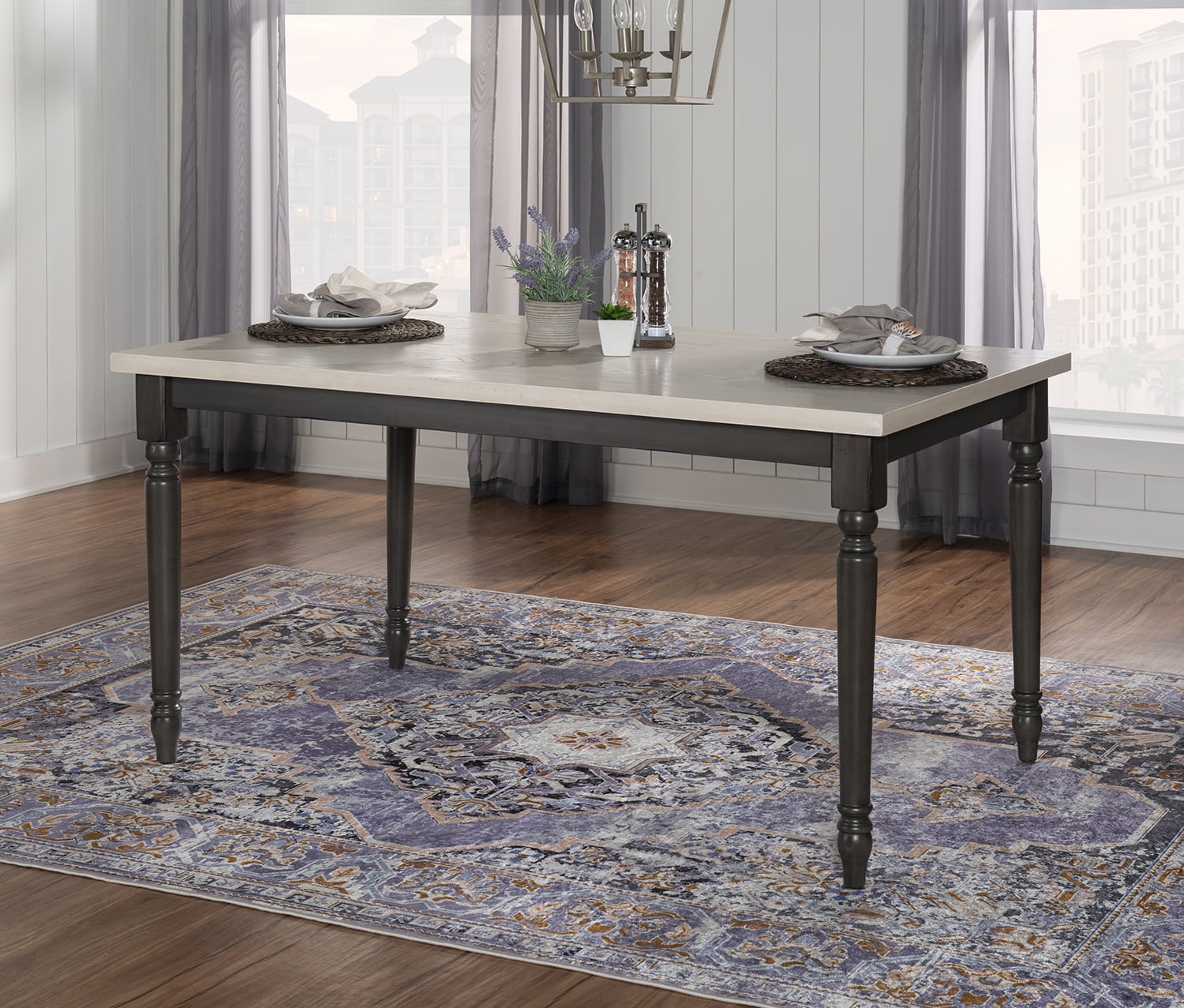 Powell Willow Grey Dining Table