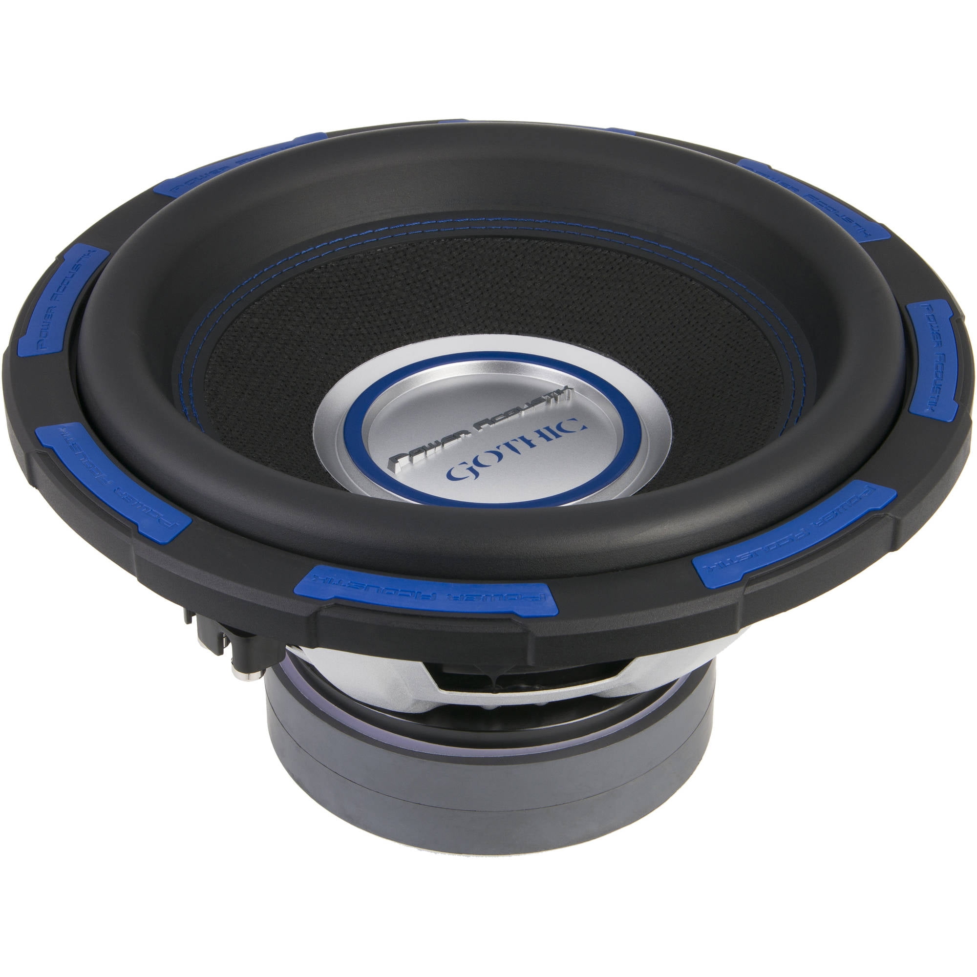 Power Acoustik Gothic Series GW-124 Premium 12" Subwoofer - 2,500 Watt Max, Composite Fiber Rigid Cone (New)