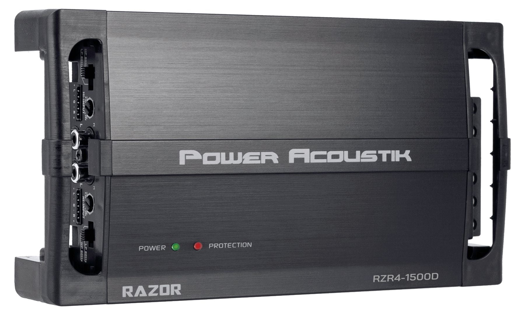 Power Acoustik RZR4-1500D 4-Channel Amplifier, Class D Full Range Amp, 1500W Max with SMT Circuitry (New)