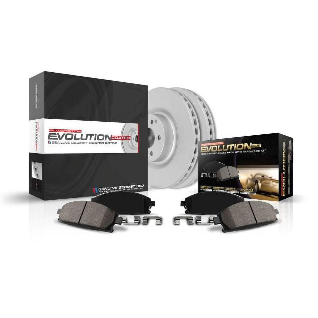PowerStop Rear Geomet Coated Brake Rotor and Pad Kit Fits: CHRYSLER DODGE VOLKSWAGEN Select Models CRK6544