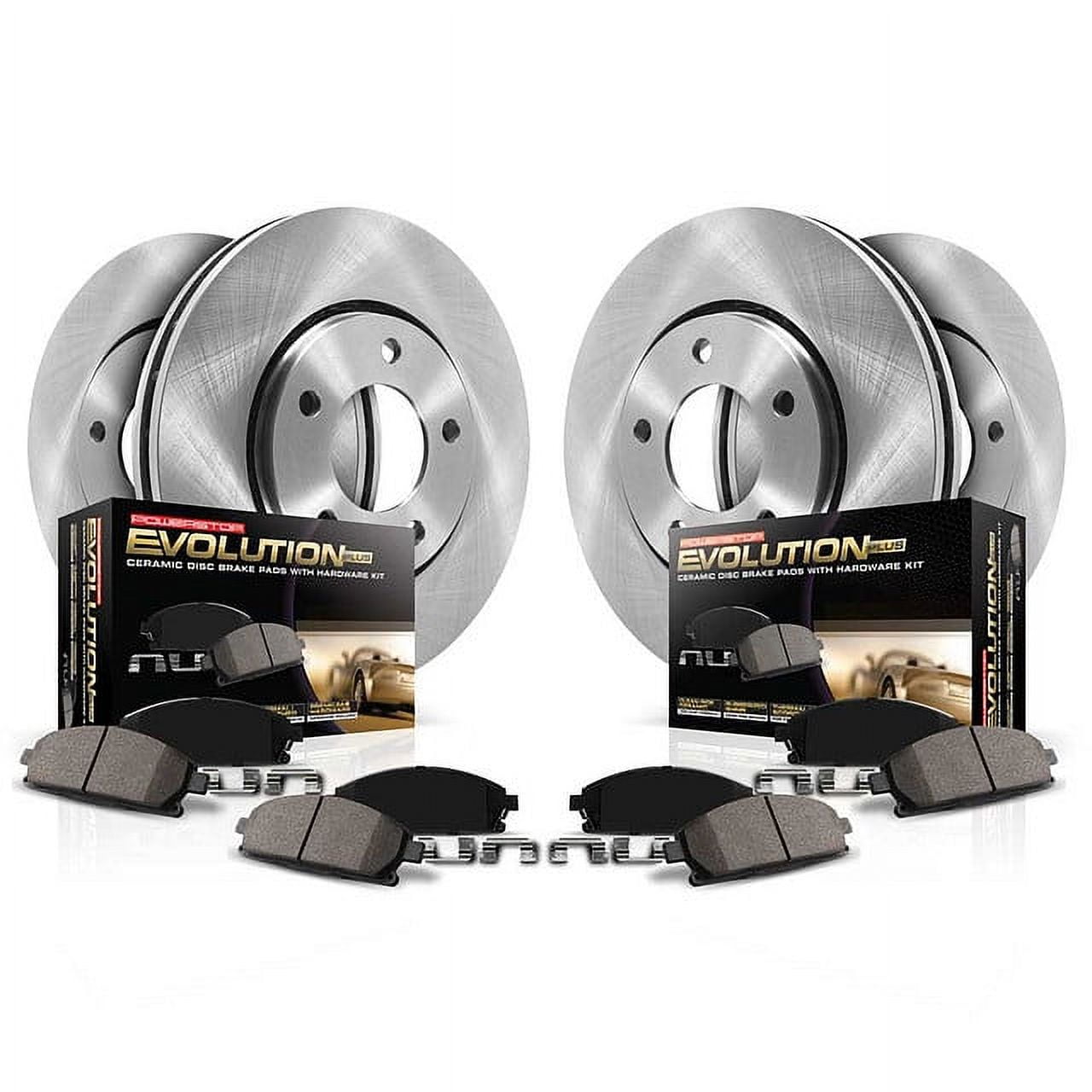 Power Stop Front and Rear Stock Replacement Brake Pad and Rotor Kit KOE5935