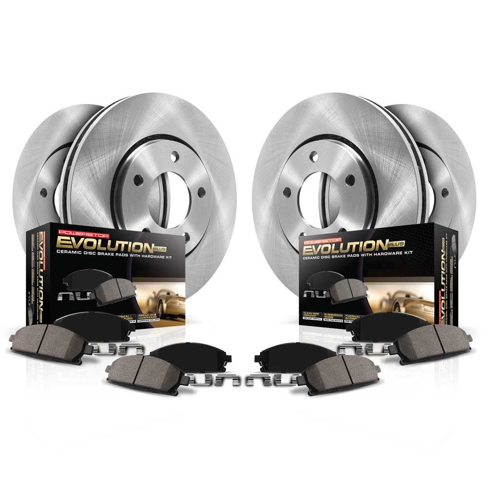 PowerStop Front and Rear Stock Replacement Brake Pad and Rotor Kit Fits: HONDA Select Models KOE6491