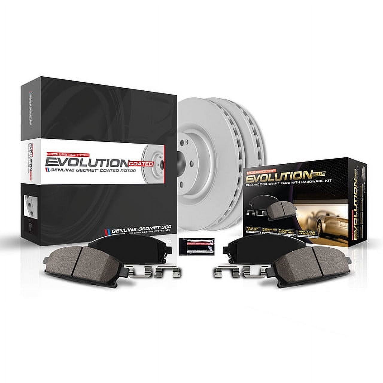 PowerStop Front Geomet Coated Brake Rotor and Pad Kit Fits: HYUNDAI KIA Select Models CRK5377