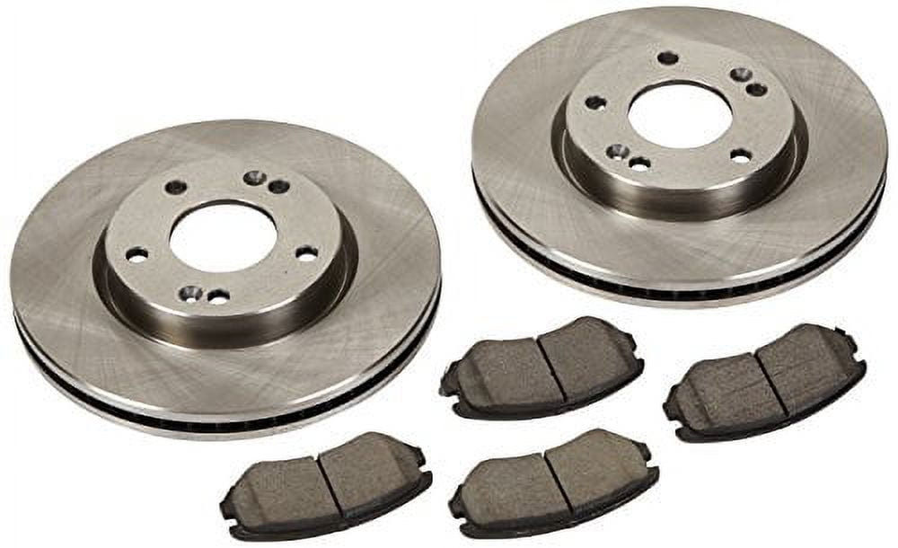 Power Stop Front KOE165 Stock Replacement Brake Pad and Rotor Kit Autospecialty Fits select: 2012-2013 KIA SOUL, 2006-2010 HYUNDAI SONATA
