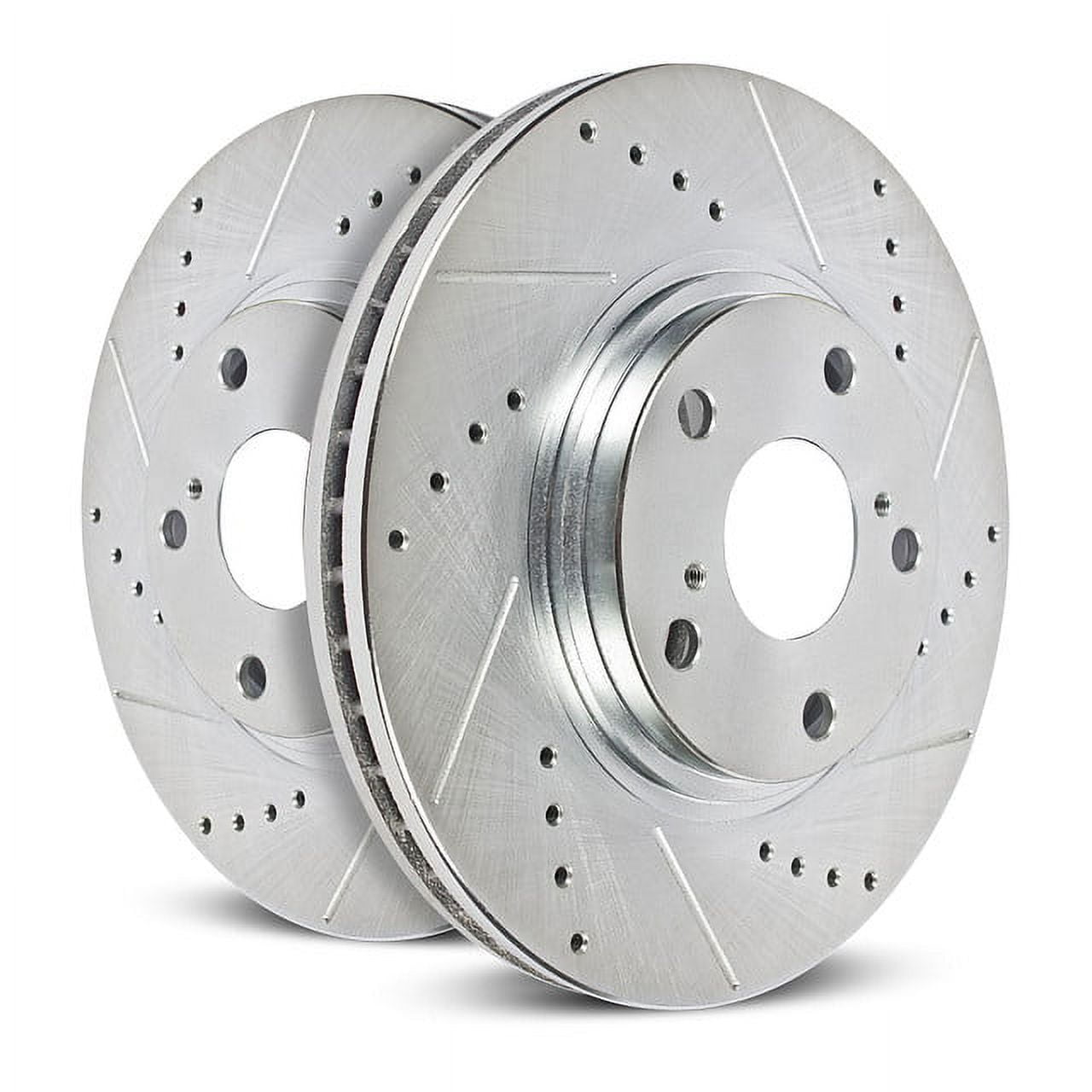 Power Stop Rear Pair of Drilled and Slotted Brake Rotors AR8374XPR