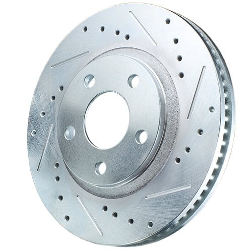 Power Stop Rear Pair of Drilled and Slotted Brake Rotors AR85148XPR