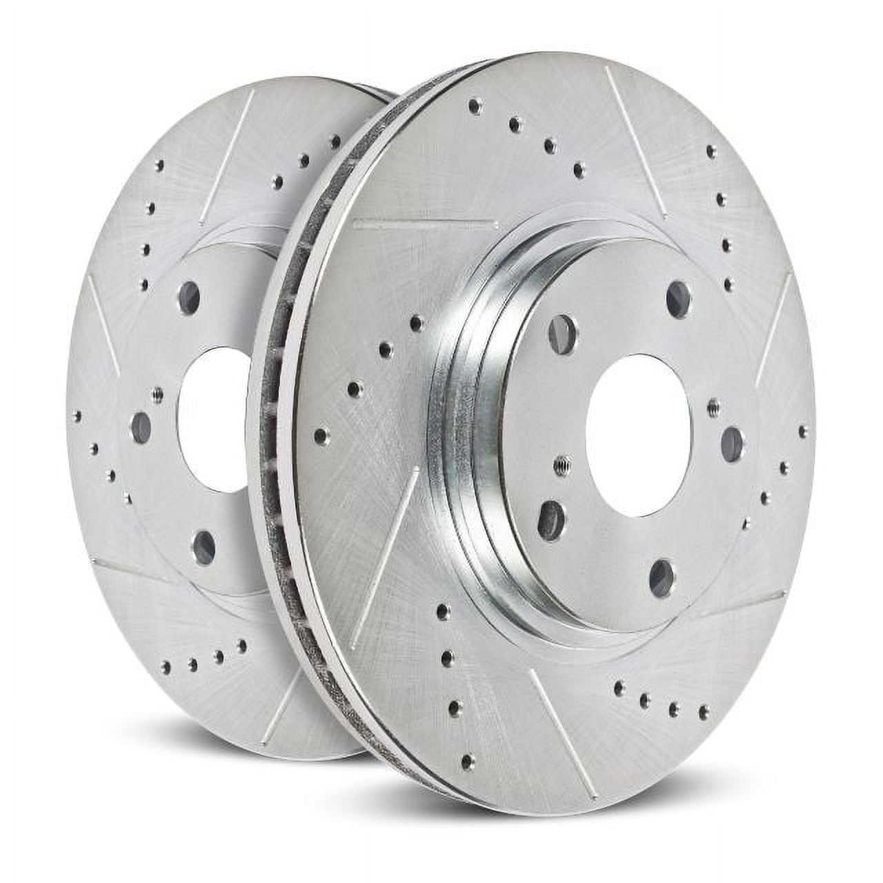 Power Stop Rear Pair of Drilled and Slotted Brake Rotors JBR1396XPR