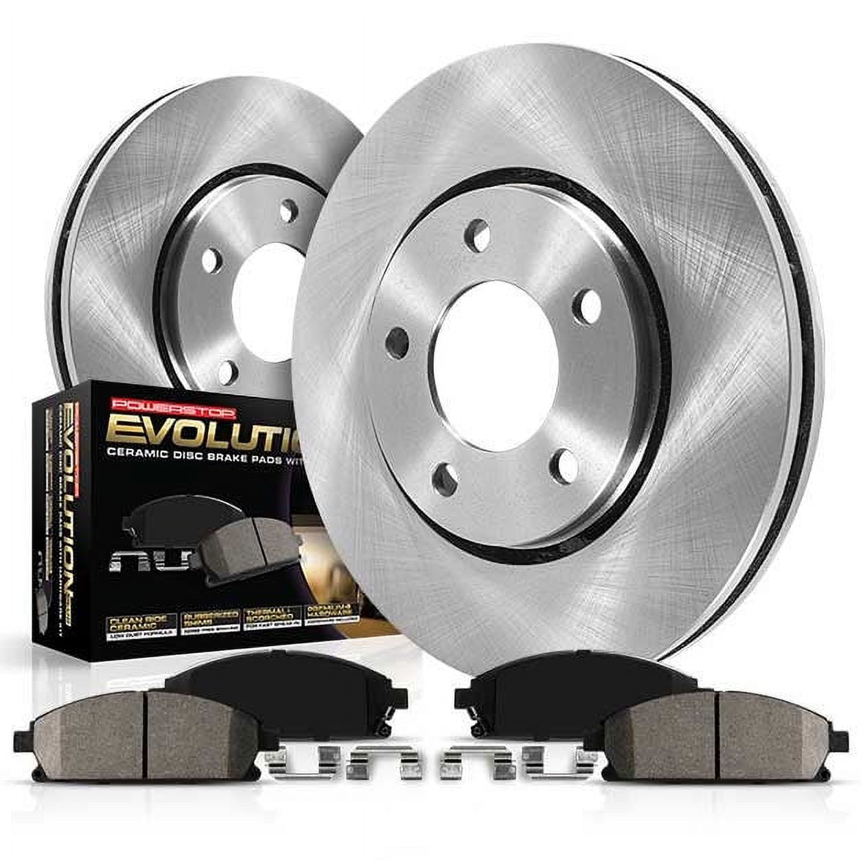 Power Stop Rear Stock Replacement Brake Pad and Rotor Kit KOE3150 Fits 2002 Ford Explorer