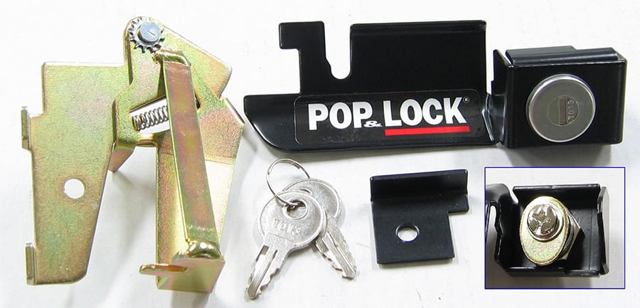 Pop & Lock PL2300 Black Manual Tailgate Lock (Works only with factory steel handle) Fits select: 1987-2003 FORD RANGER, 1987-1996 FORD F150