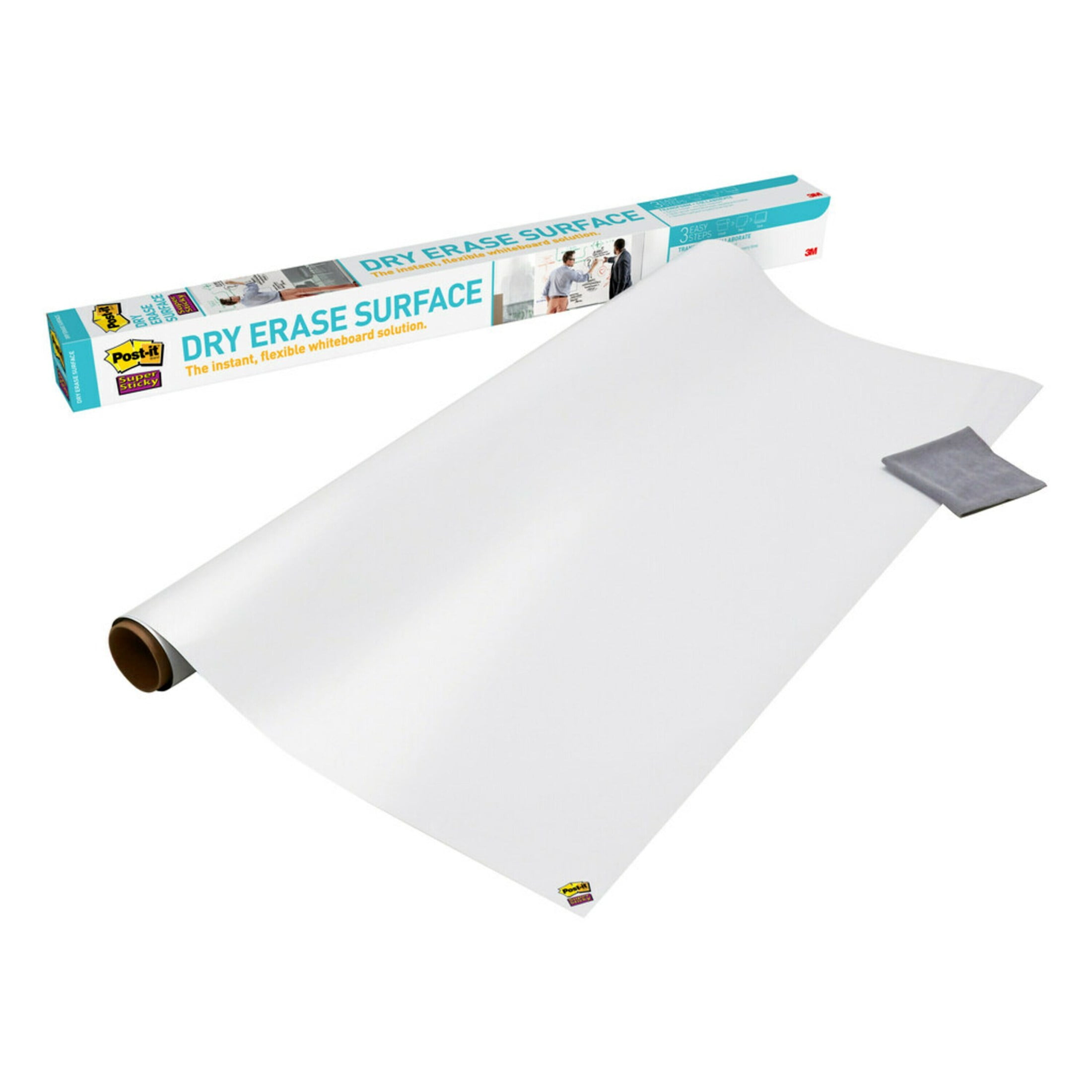 Post-it Self-Stick Dry Erase Surface Film, 6 x 4-Ft, 24 Sq. Ft