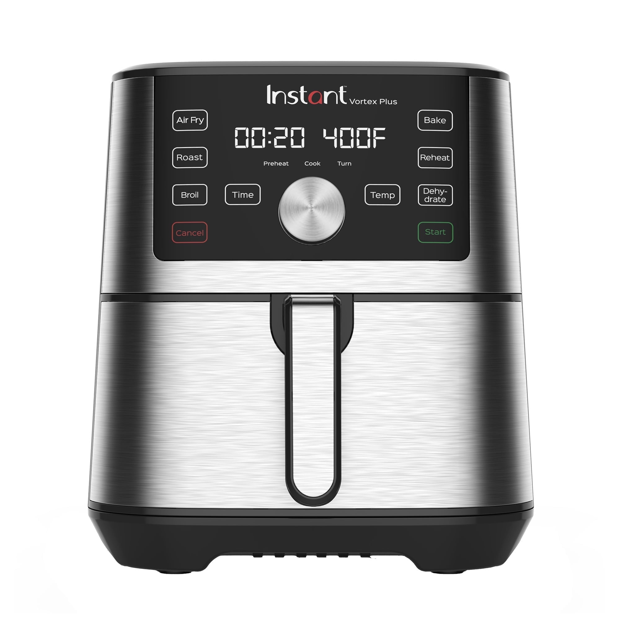 Instant Vortex Plus 6-Quart Air Fryer, Stainless Steel Single Basket