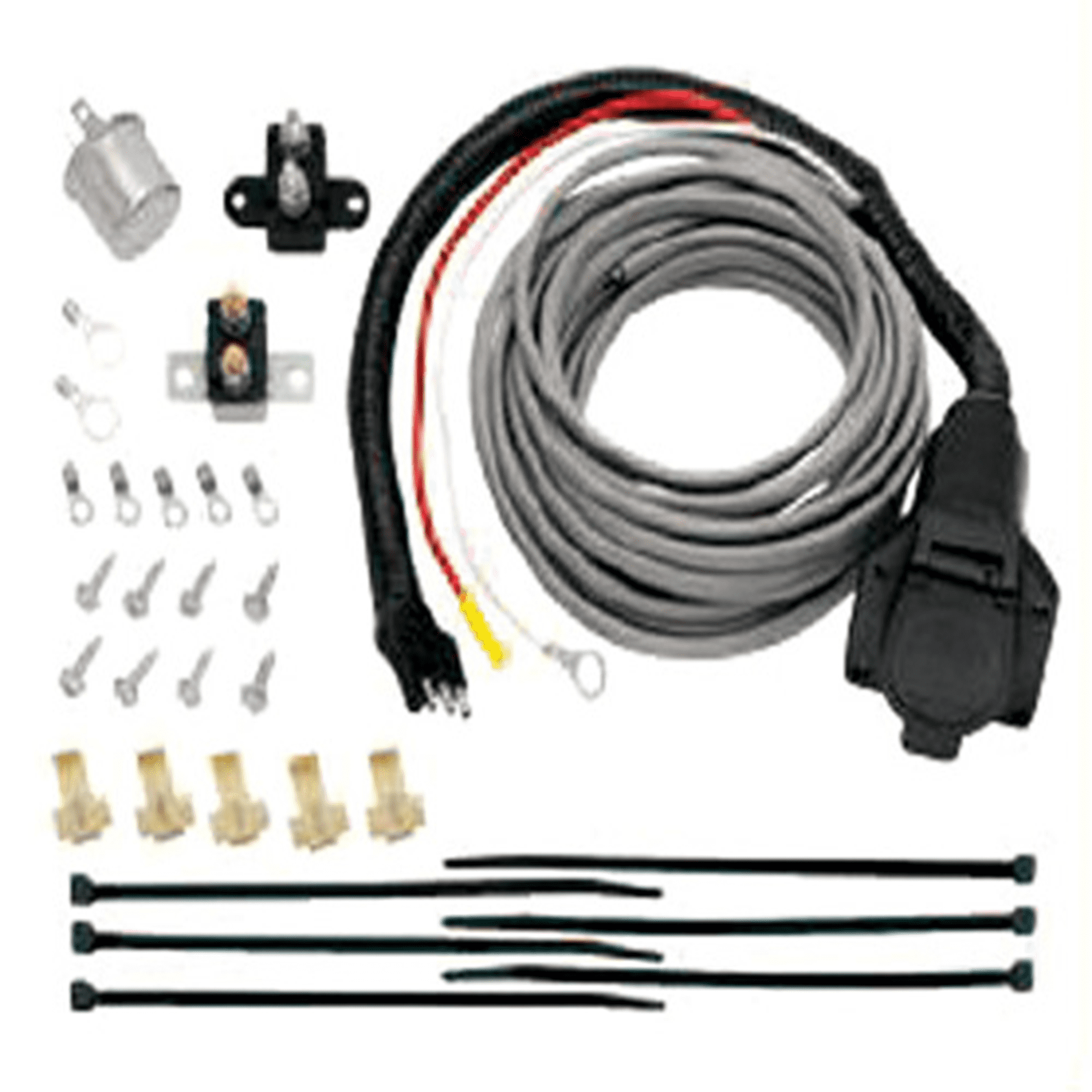 Pre-Wired Brake Mate Kit Adapter, 7-Way Flat Pin Connector with Brake Control Wiring Installation Kit Replacement Auto Part, Easy to Install