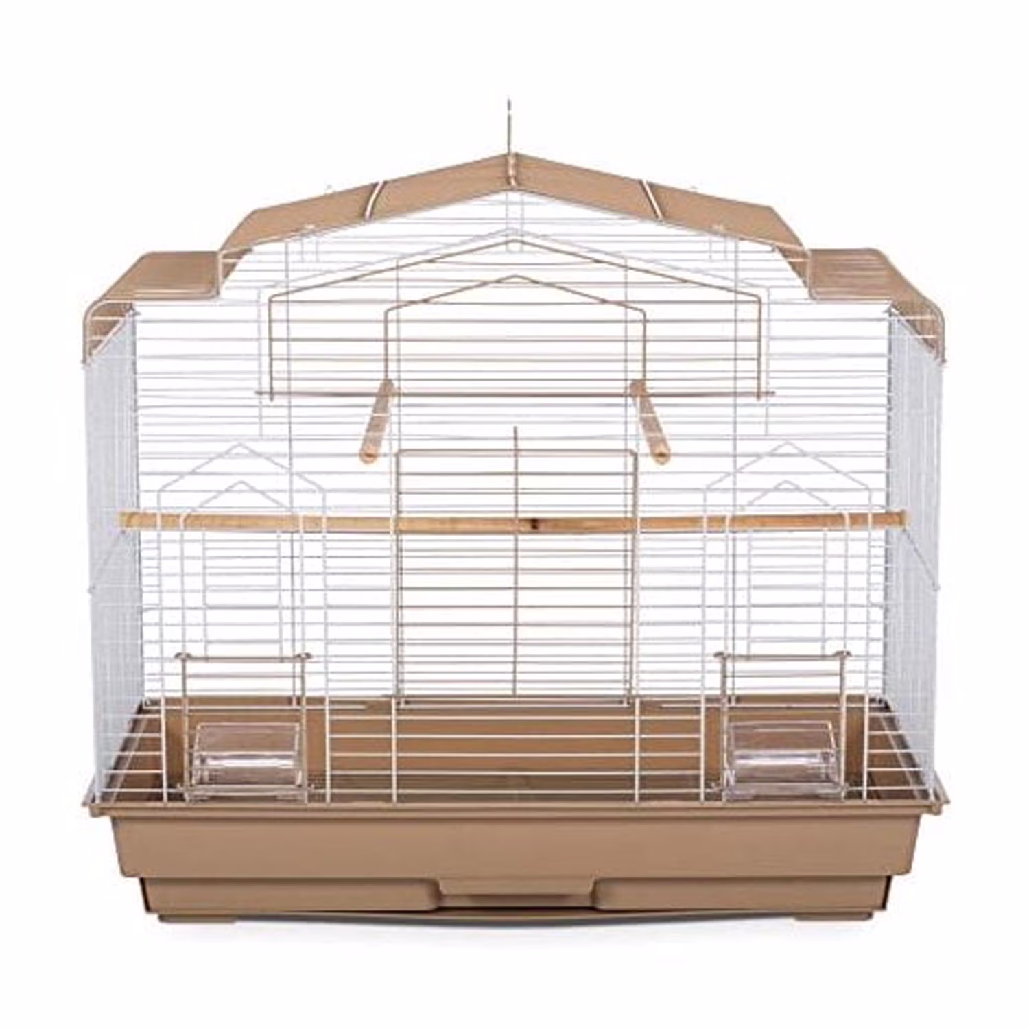 Prevue Pet Products Cockatiel Flight Bird Cage- Brown/White SP50051